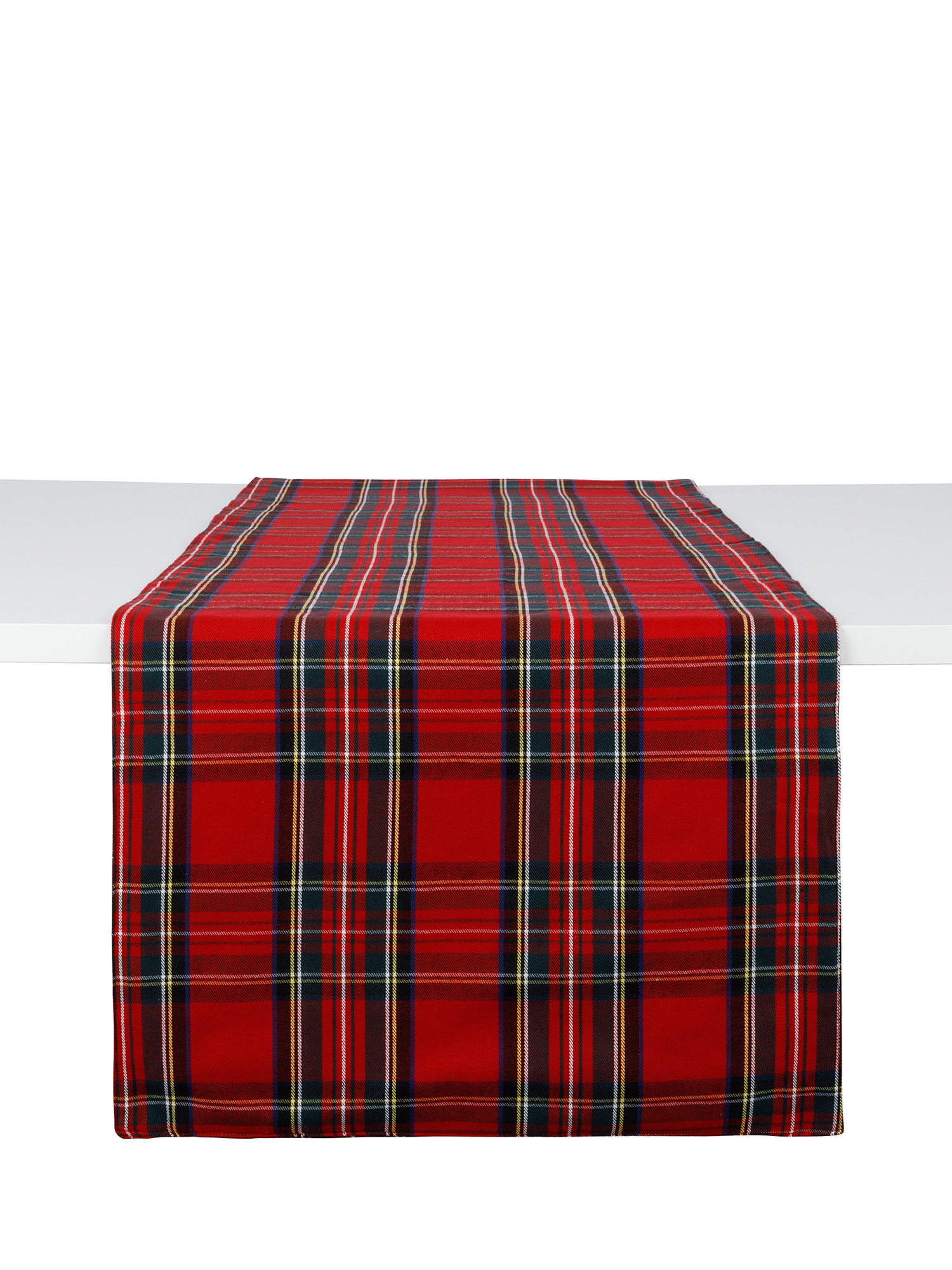 Runner twill di cotone tartan, Rosso, large image number 0