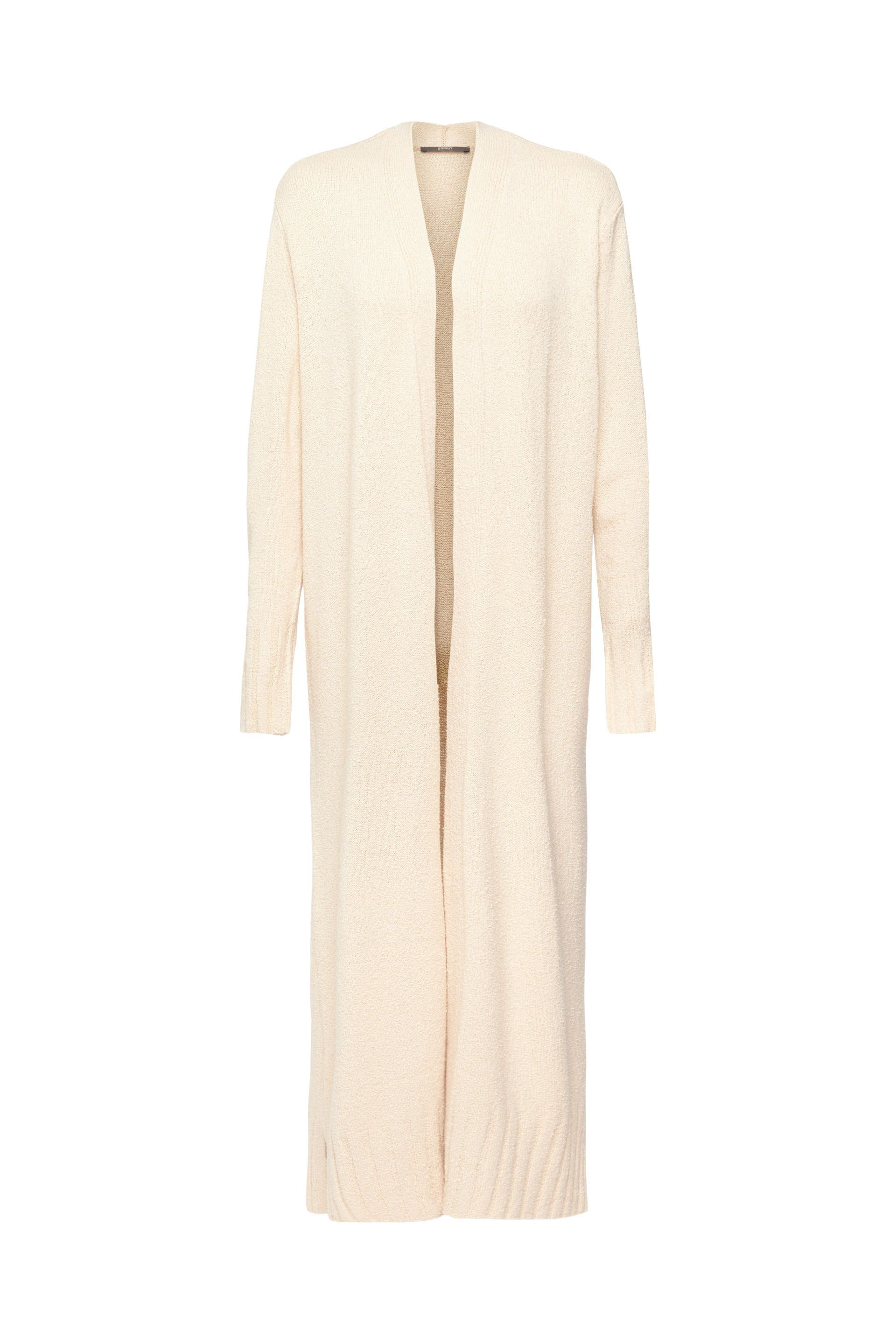Cardigan lungo in maglia, Beige, large image number 0