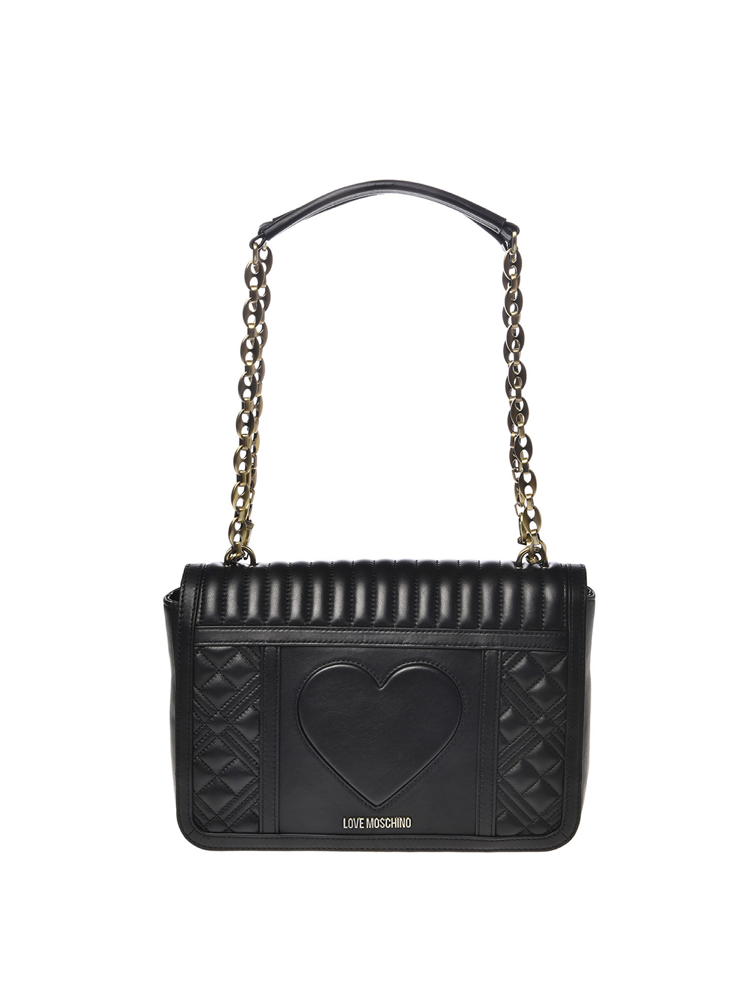 Love Moschino - Bag with logo, Black, large image number 0