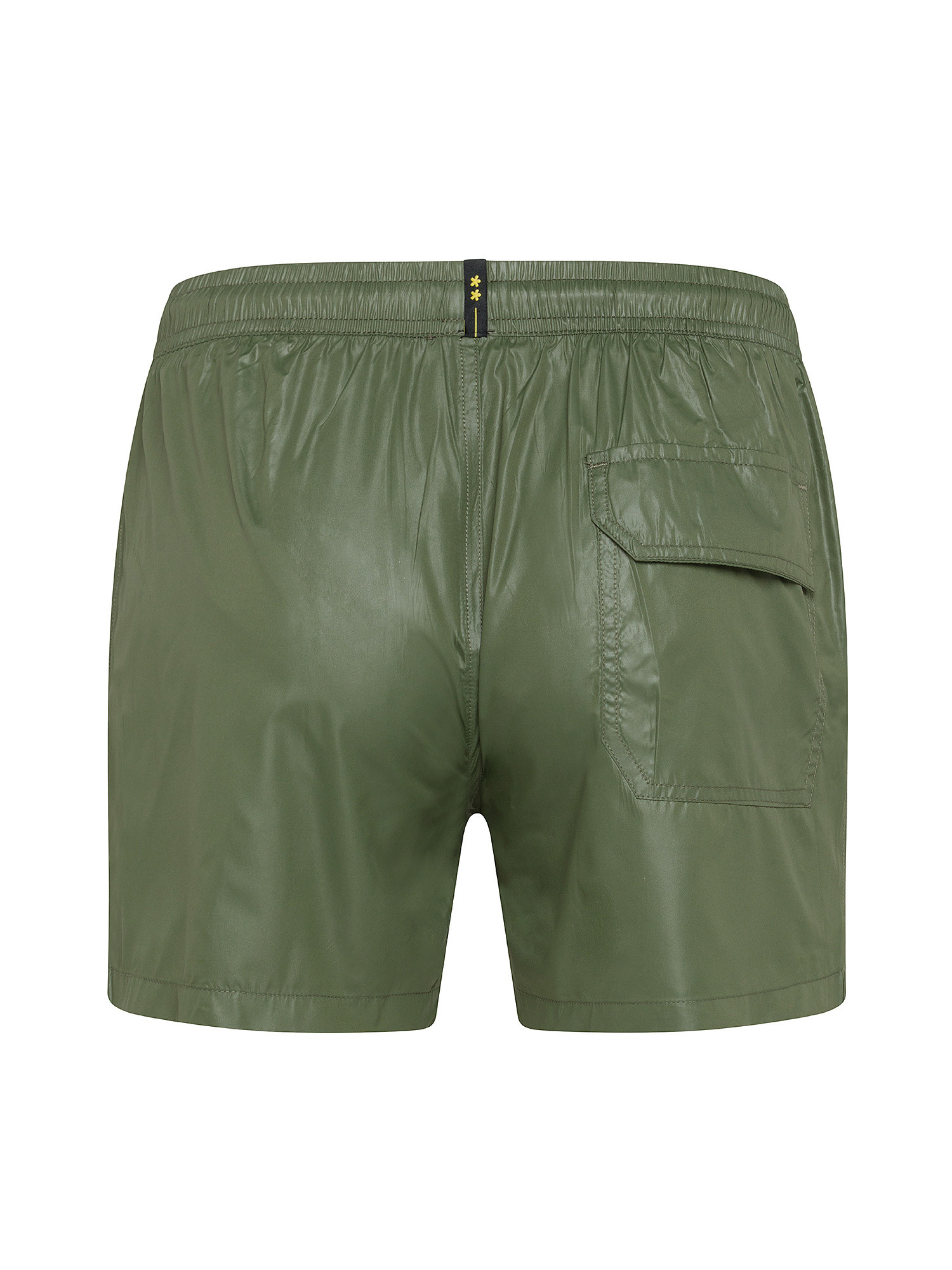 F**K - Shiny swim shorts, Dark Green, large image number 1