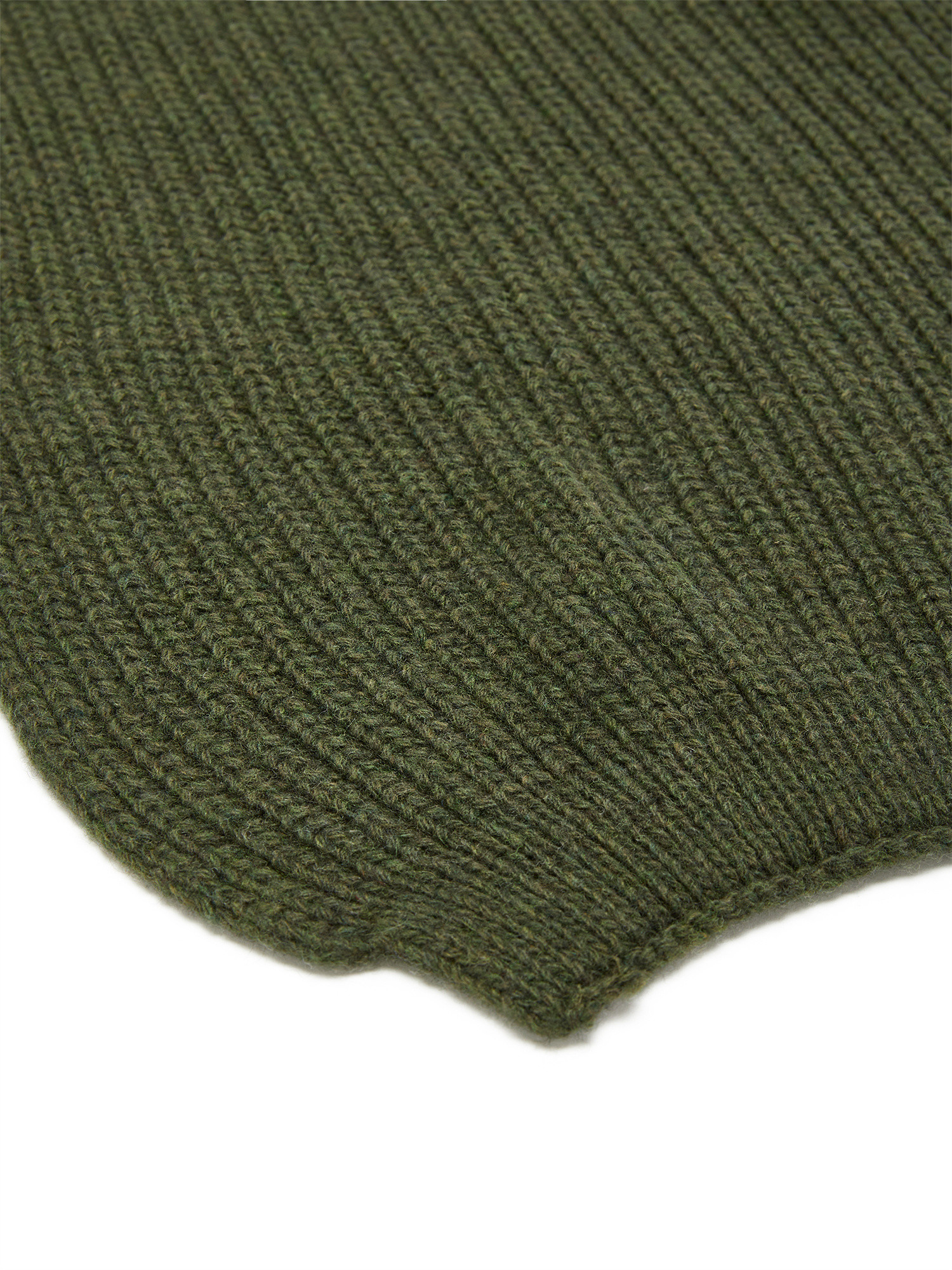 Luca D'Altieri - English rib stitch scarf, Green, large image number 1