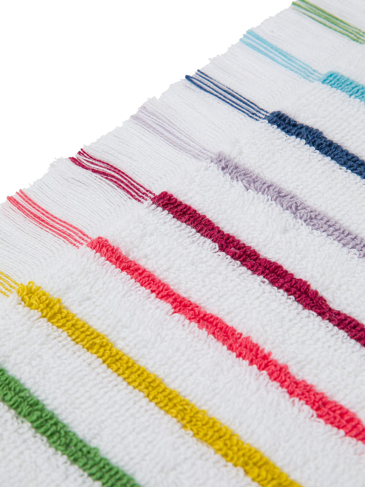 Asciugamano in spugna di cotone a righe, Multicolor, large image number 2