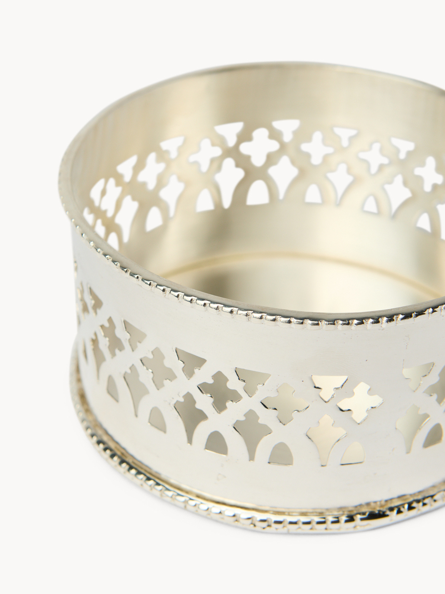 Sottobottiglia alto in silver plated, Grigio argento, large image number 1