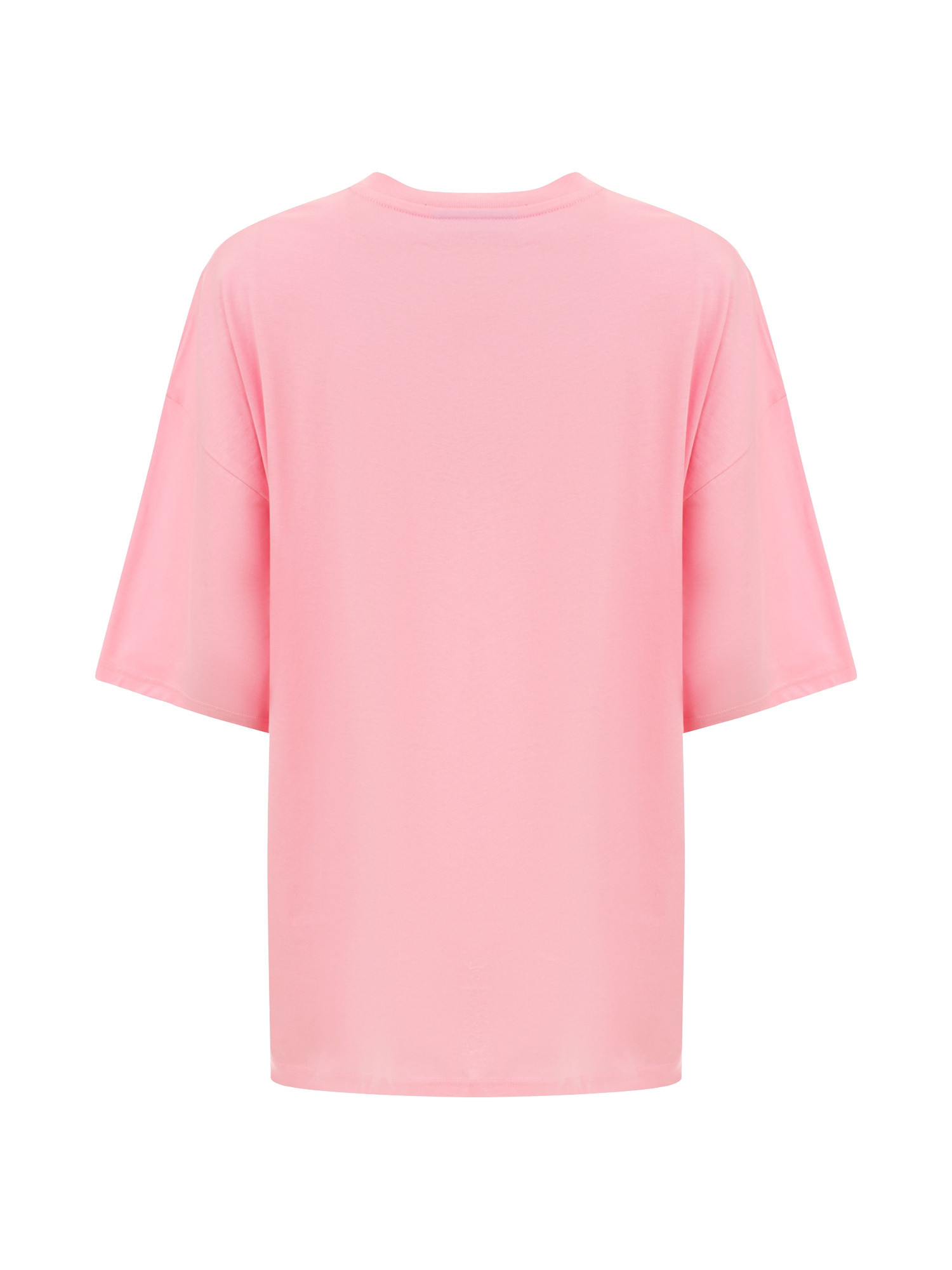 Chiara Ferragni - Over fit T-shirt with embroidered logo, Pink, large image number 1
