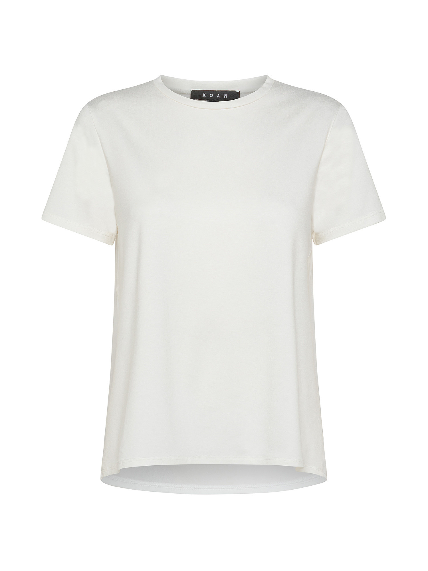T-shirt with fabric back, White, large image number 0