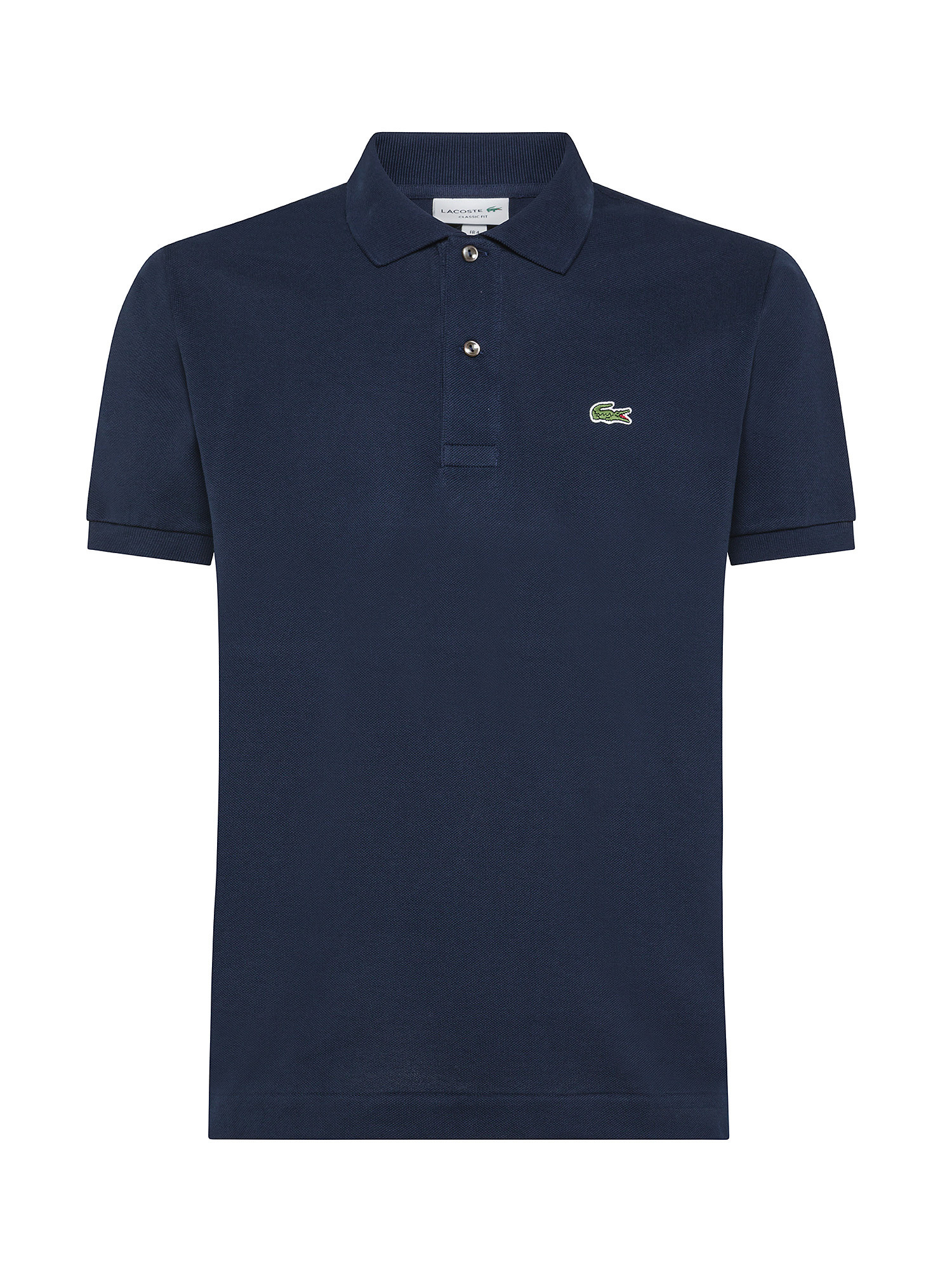 Lacoste - Classic cut polo shirt in petit piquè cotton, Dark Blue, large image number 0