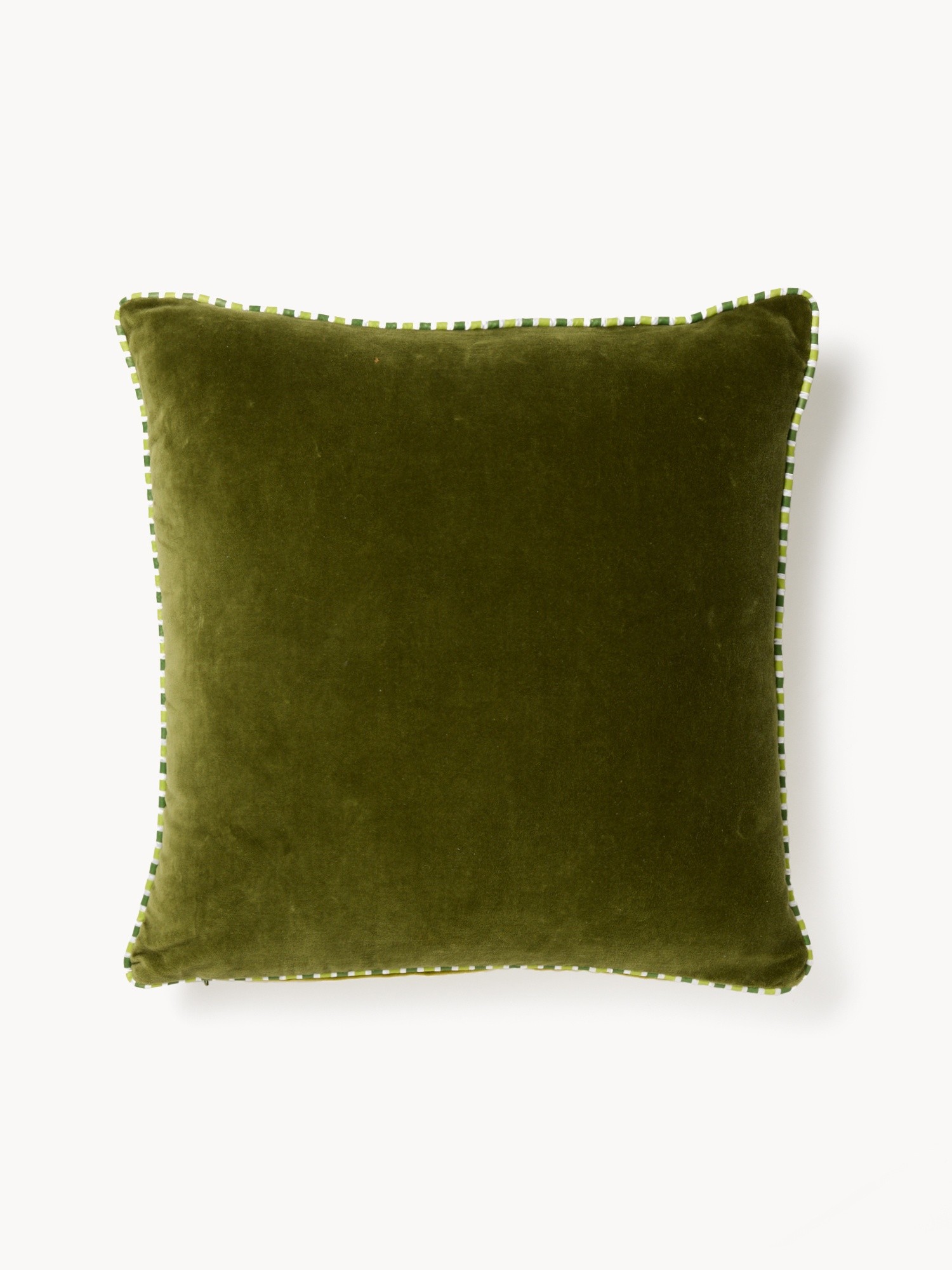 Cuscino in velluto double face 45x45cm, Verde, large image number 0