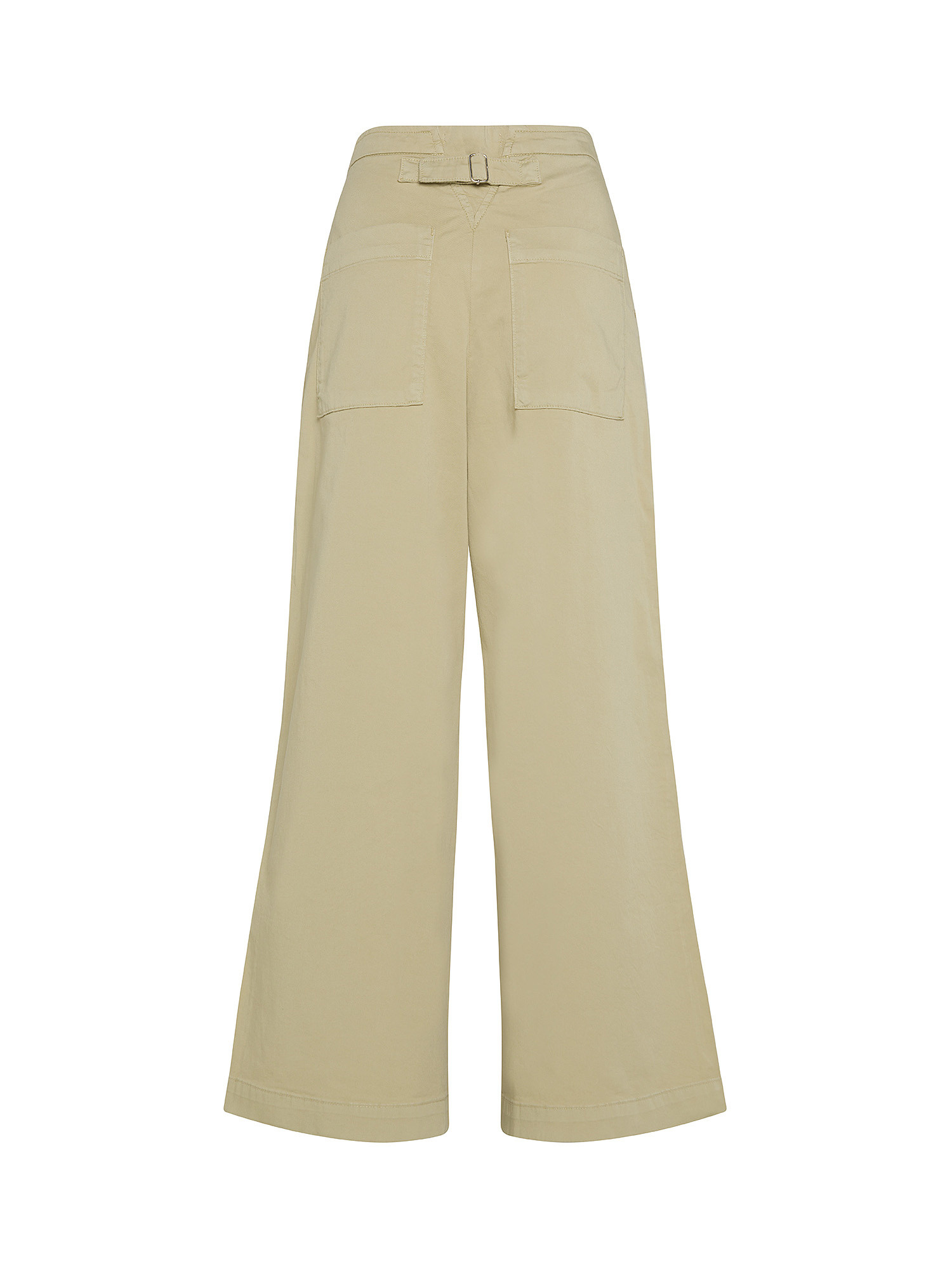 Attic and Barn - Ferdinando trousers in stretch cotton, Beige, large image number 1