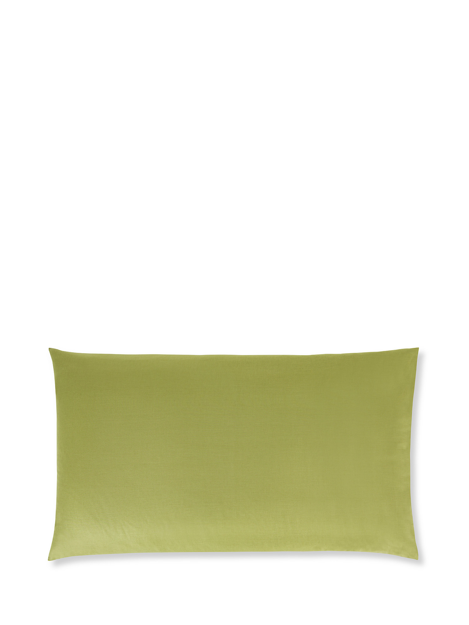 Solid color 100% cotton pillowcase, Green, large image number 0