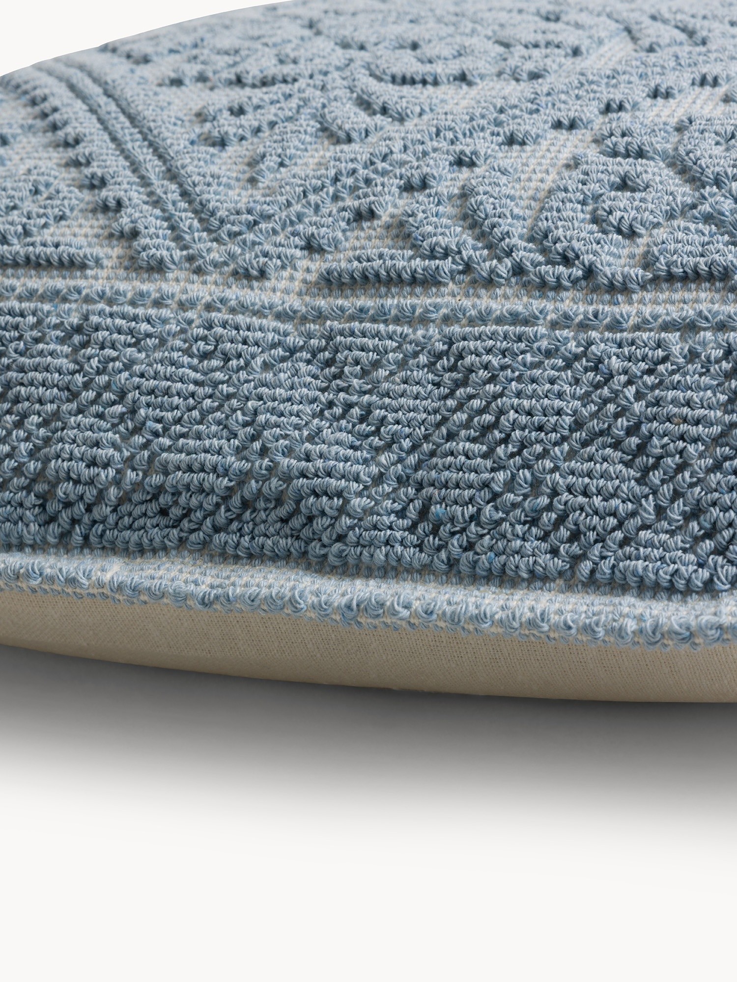 Sardinian pure cotton cushion, Light Blue, large image number 0