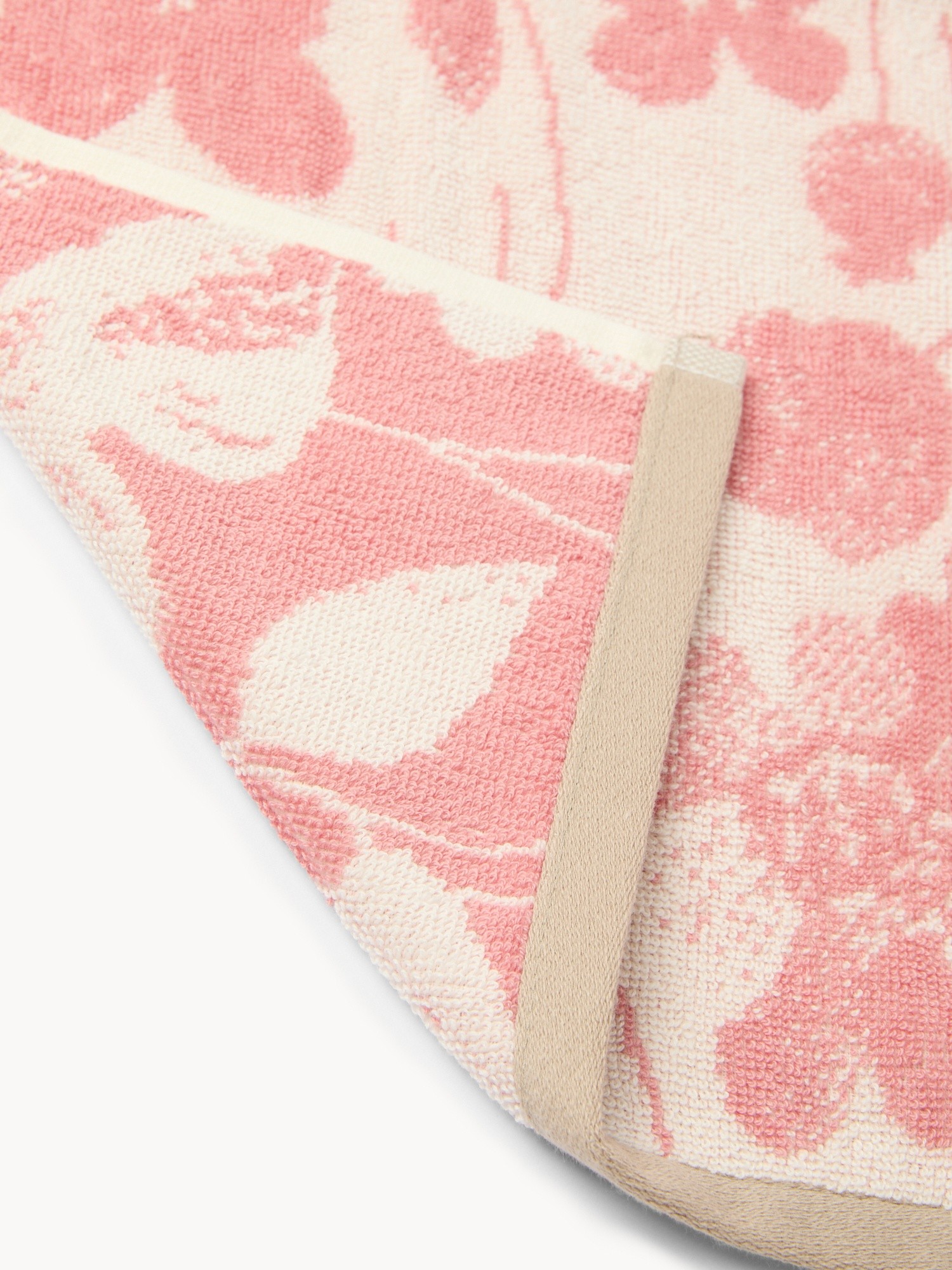 Asciugamano in spugna di cotone con tema floreale - Prezzo di lancio, Rosa, large image number 2