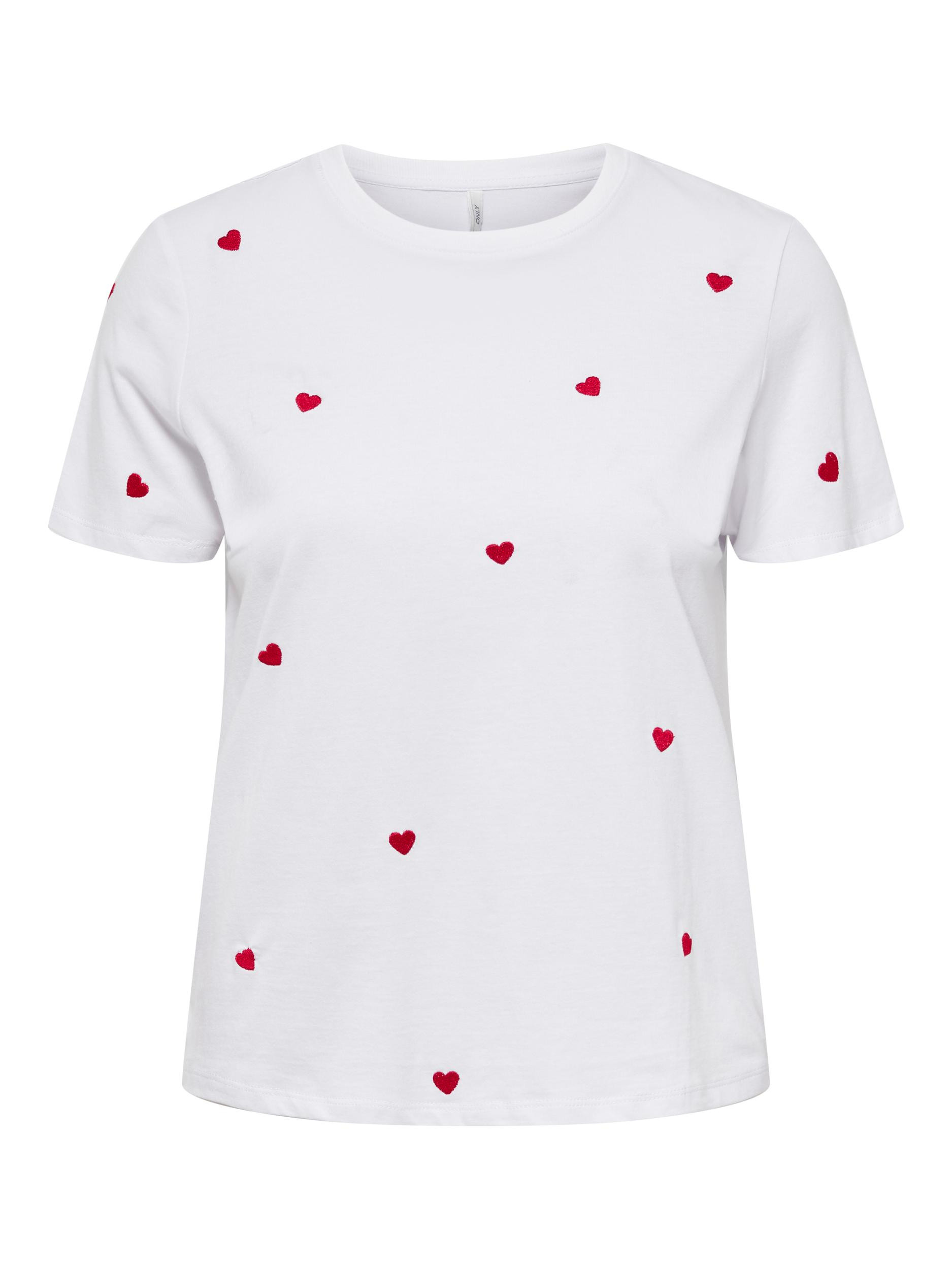 Only - Regular fit T-shirt with print, White, large image number 0
