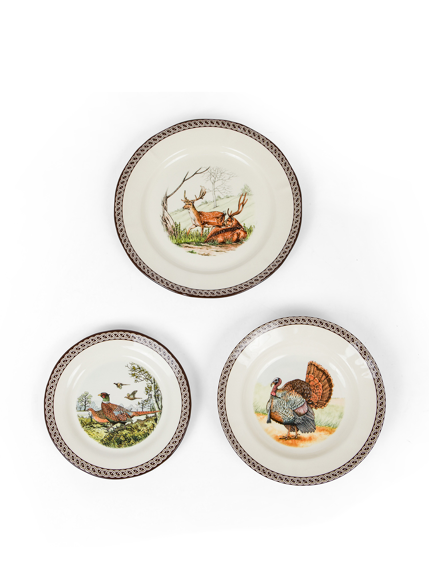 Set 18 ceramic plates Haydon, Multicolor, large image number 1