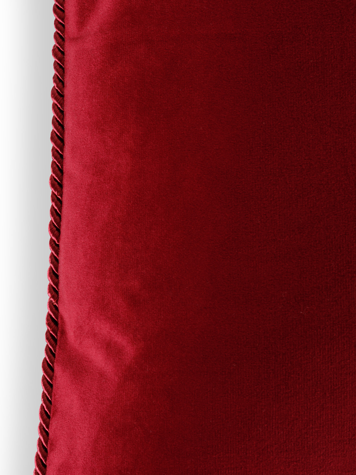 Cuscino velluto tinta unita 45x45cm, Rosso scuro, large