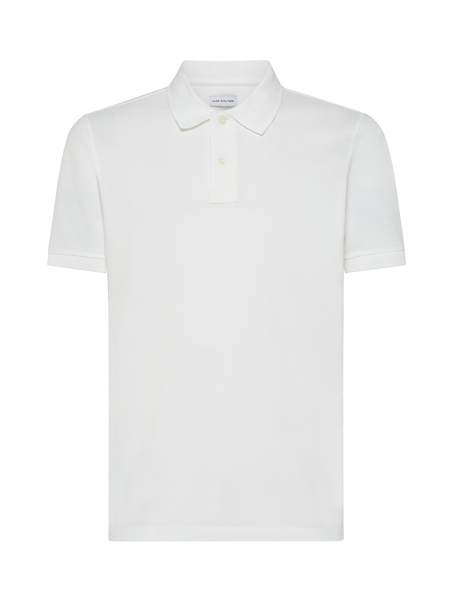 Luca D'Altieri - Polo in pure cotton, White, large image number 0