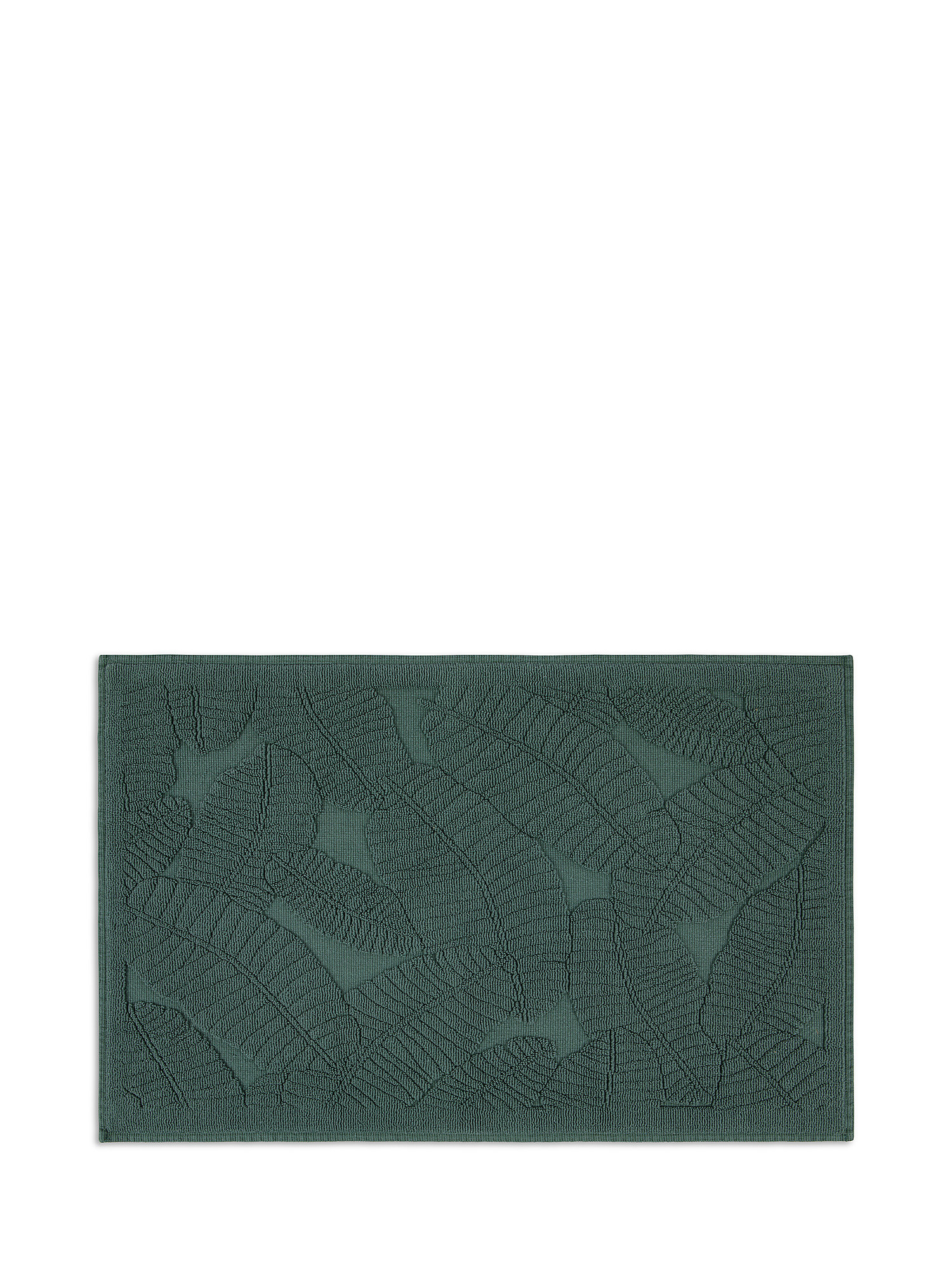 Tappeto doccia cotone tinta unita Zefiro, Verde chiaro, large image number 0