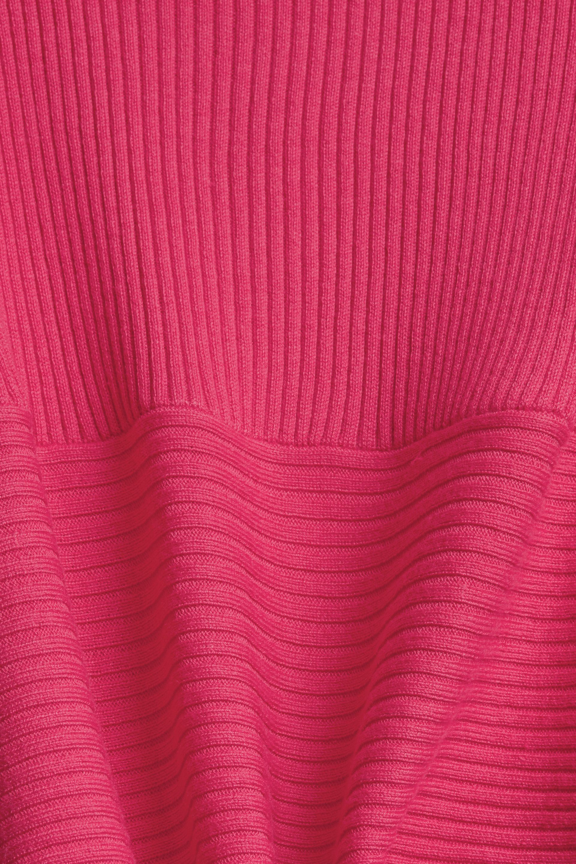 Cardigan aperto a coste, Rosa fuxia, large image number 3