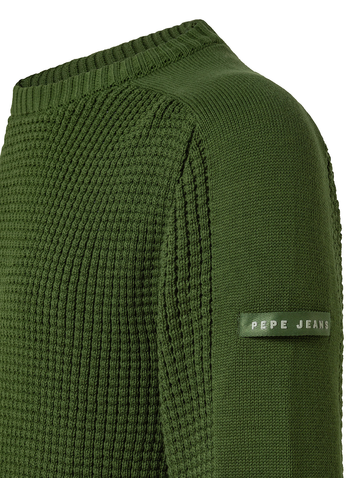 Moises contrast pullover, Dark Green, large image number 2