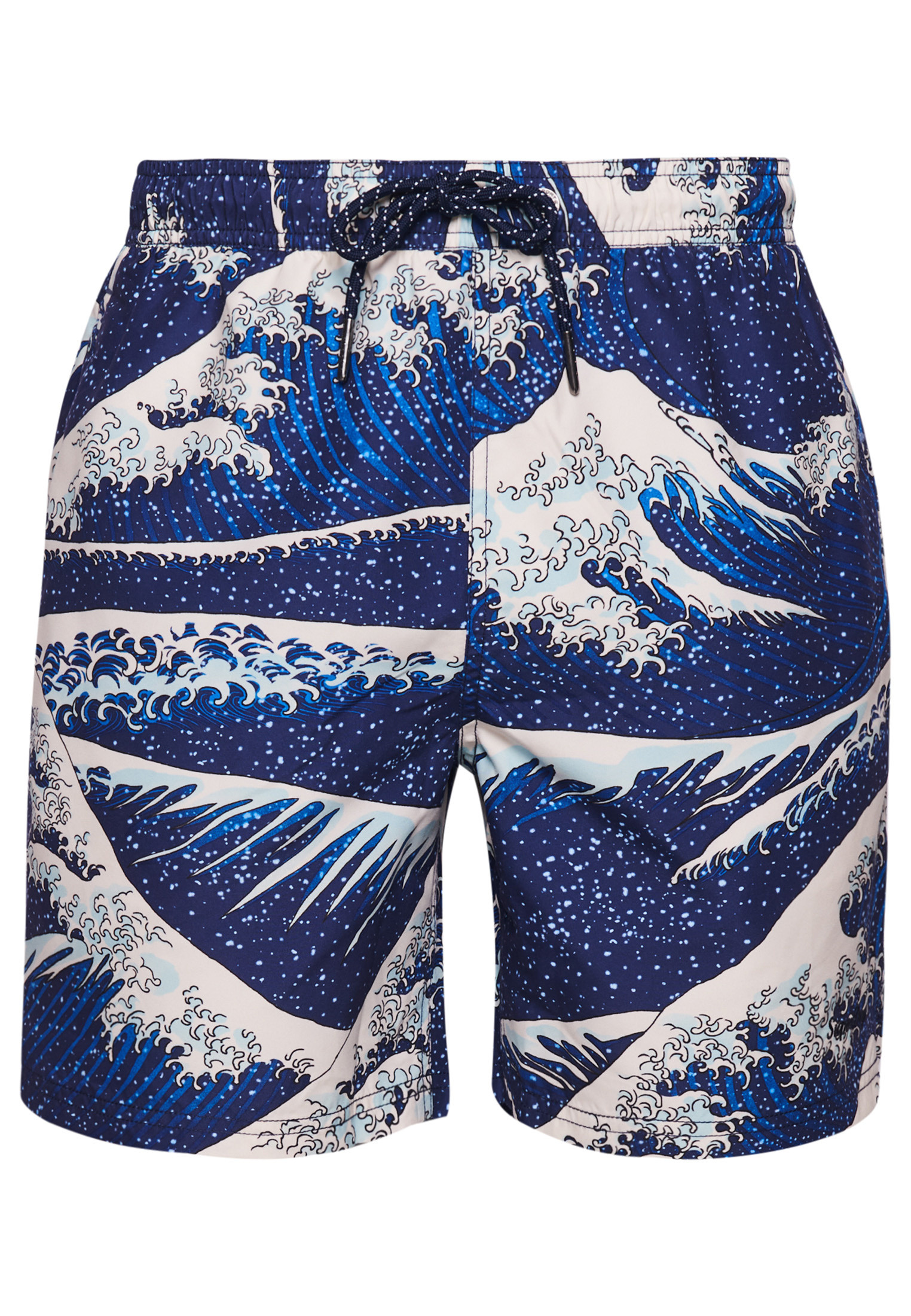 Superdry Sea Wave Print Boxer Trunks, Royal Blue, large image number 0