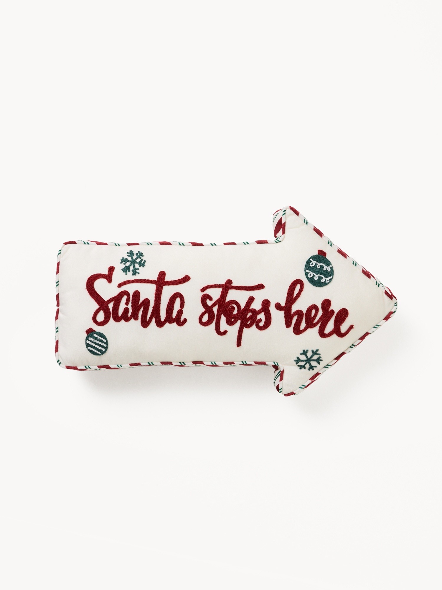 Arrow-shaped cushion, Bianco/Rosso, large image number 0