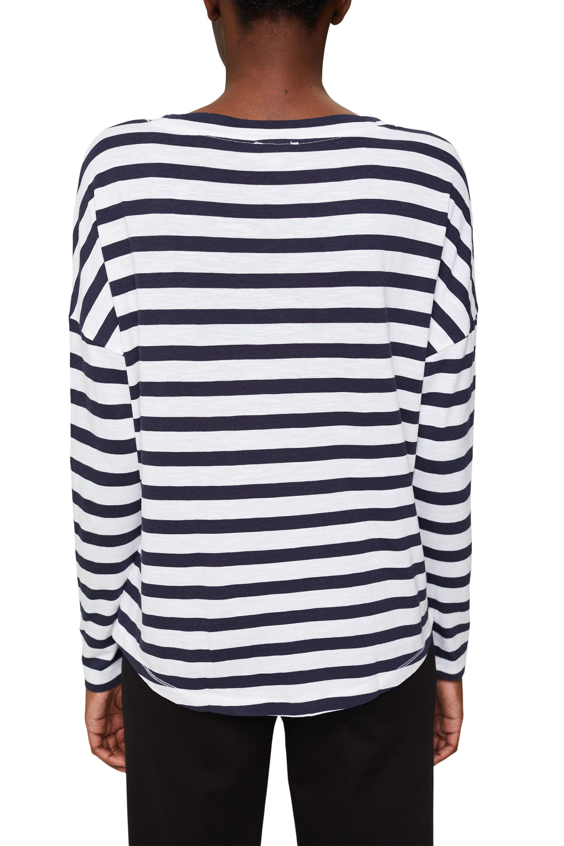 Striped T-shirt with pocket, White, large image number 2