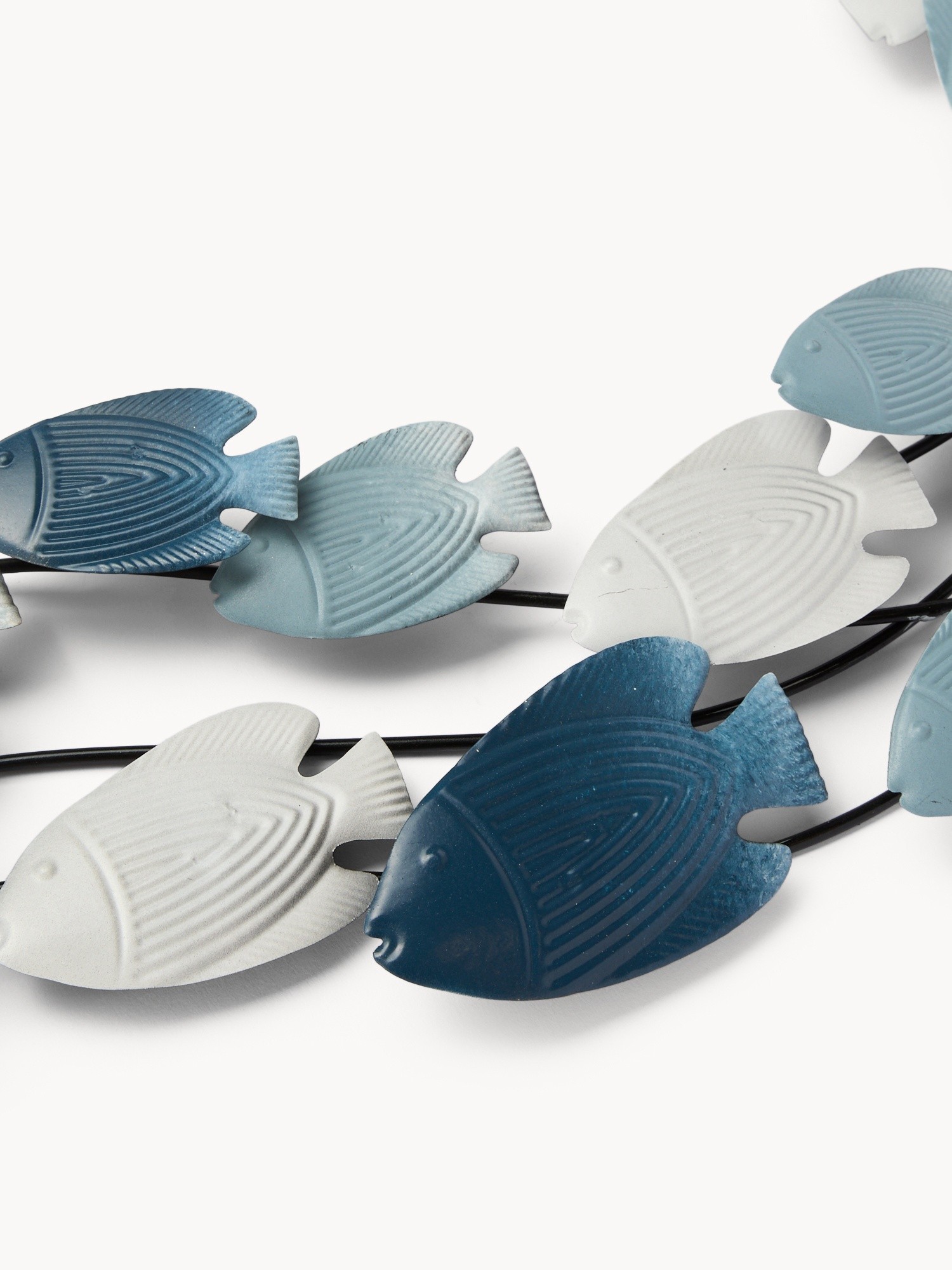 Decorazione da muro in ferro fatta a mano, Blu, large image number 1