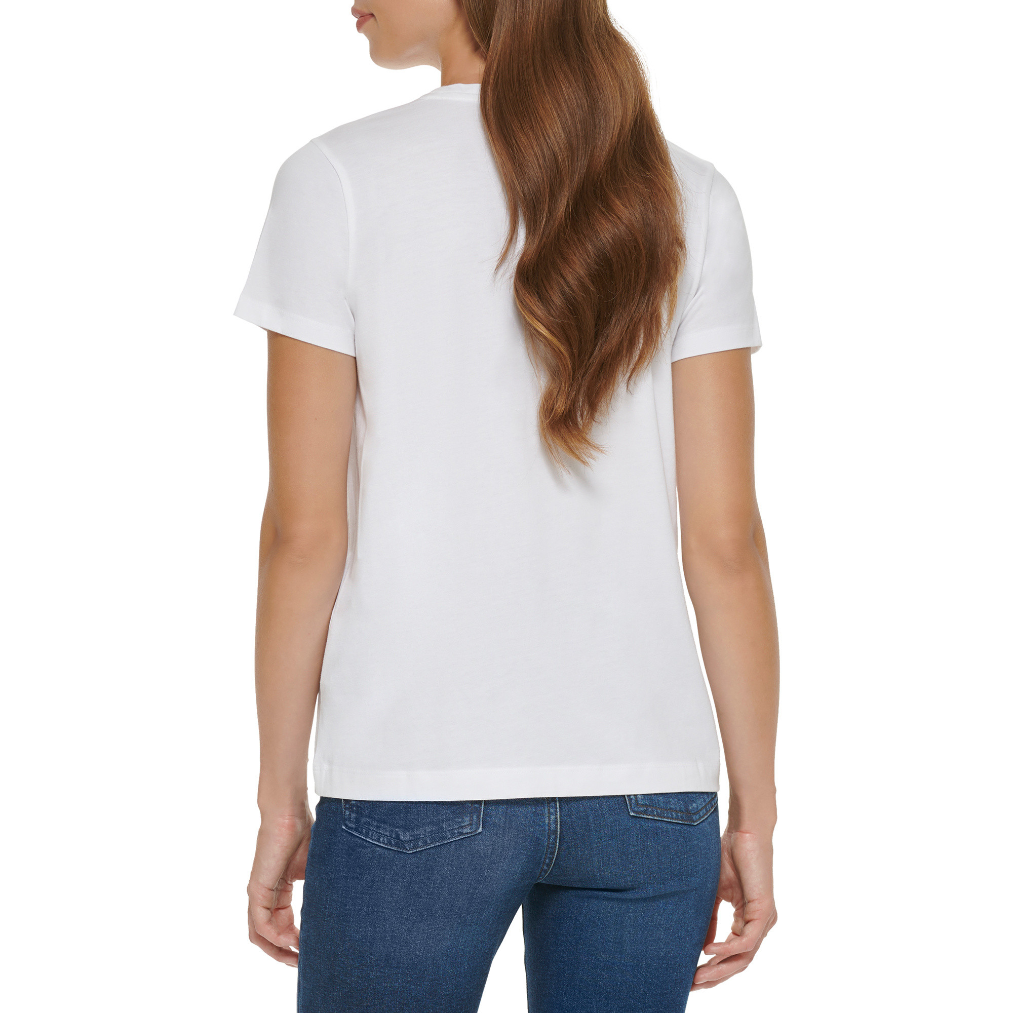 DKNY - T-shirt con logo, Bianco, large image number 5