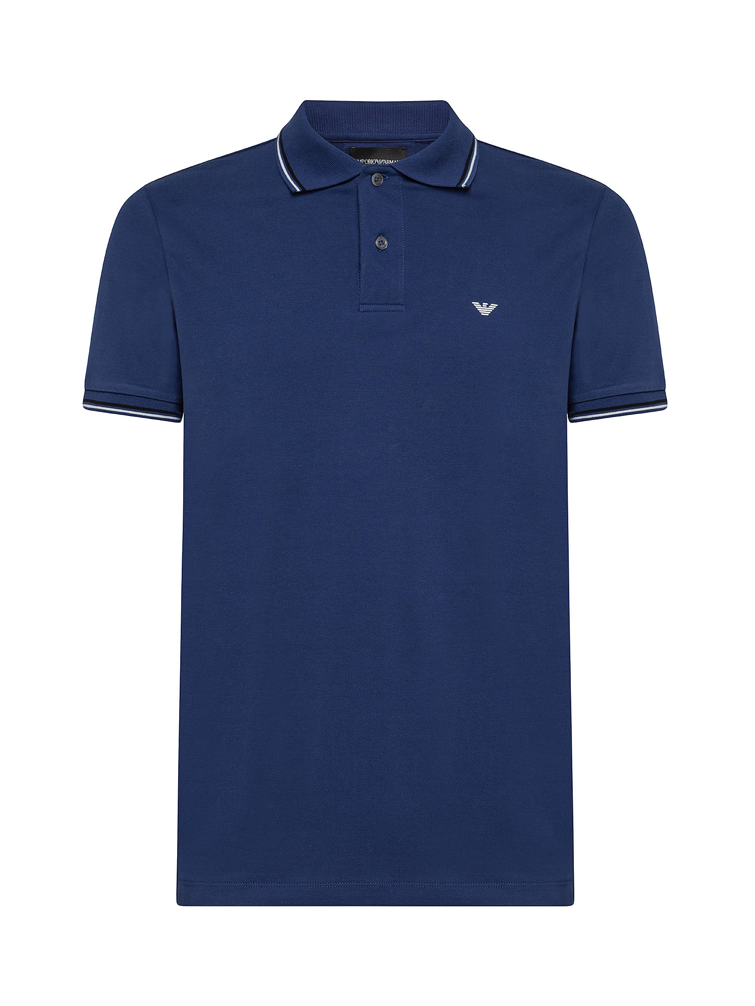 Piquet polo shirt, Blue, large image number 0