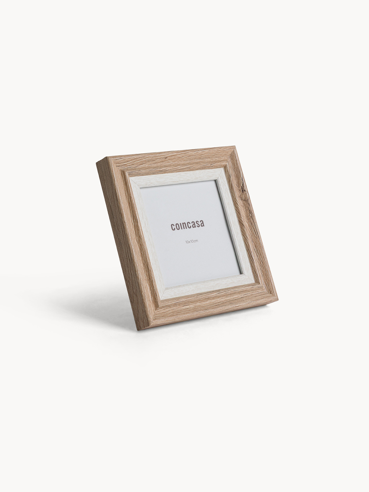 Portafoto cornice effetto legno, Beige, large image number 0
