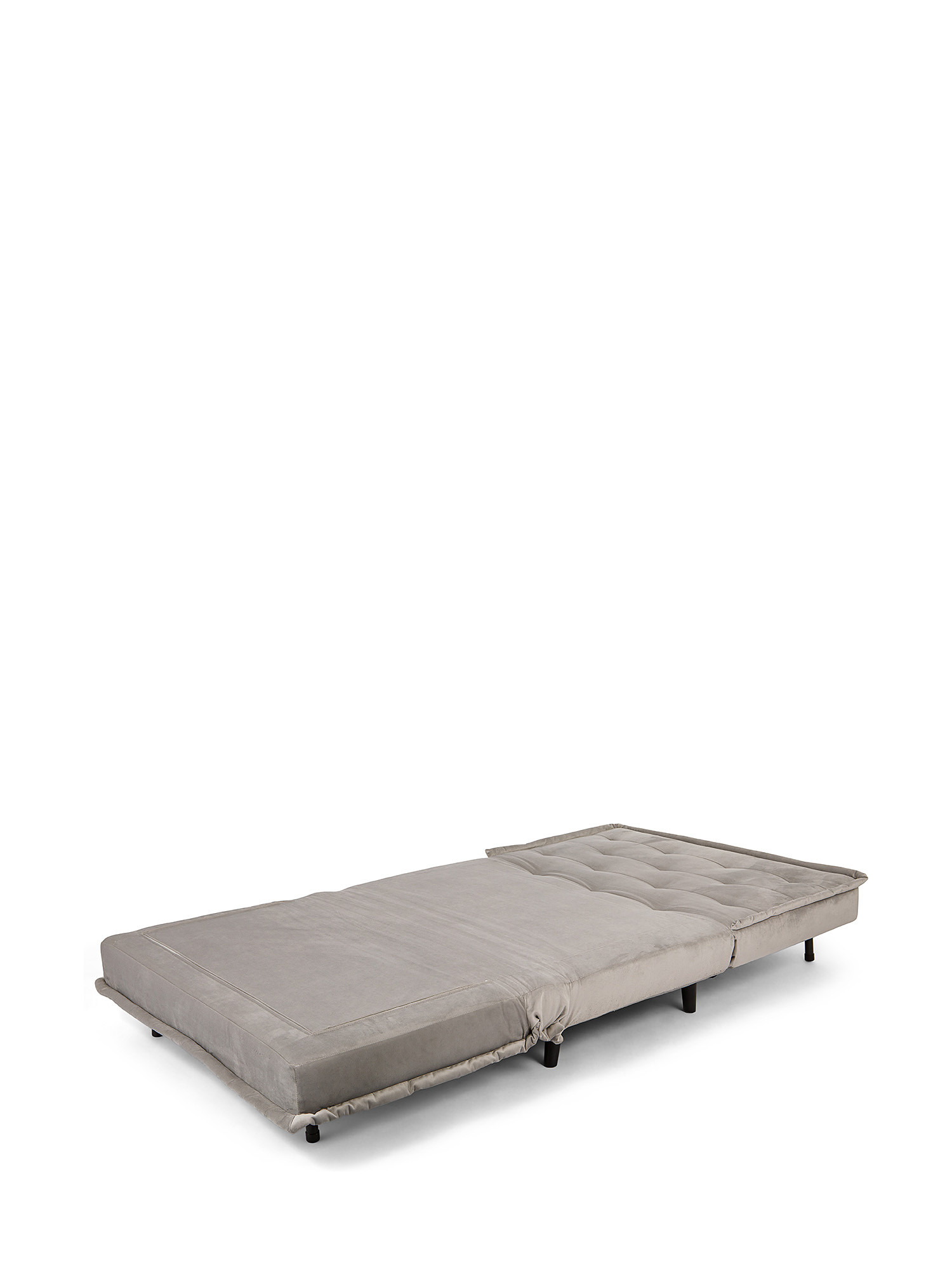 Guest velvet sofa bed, Grey, large image number 2