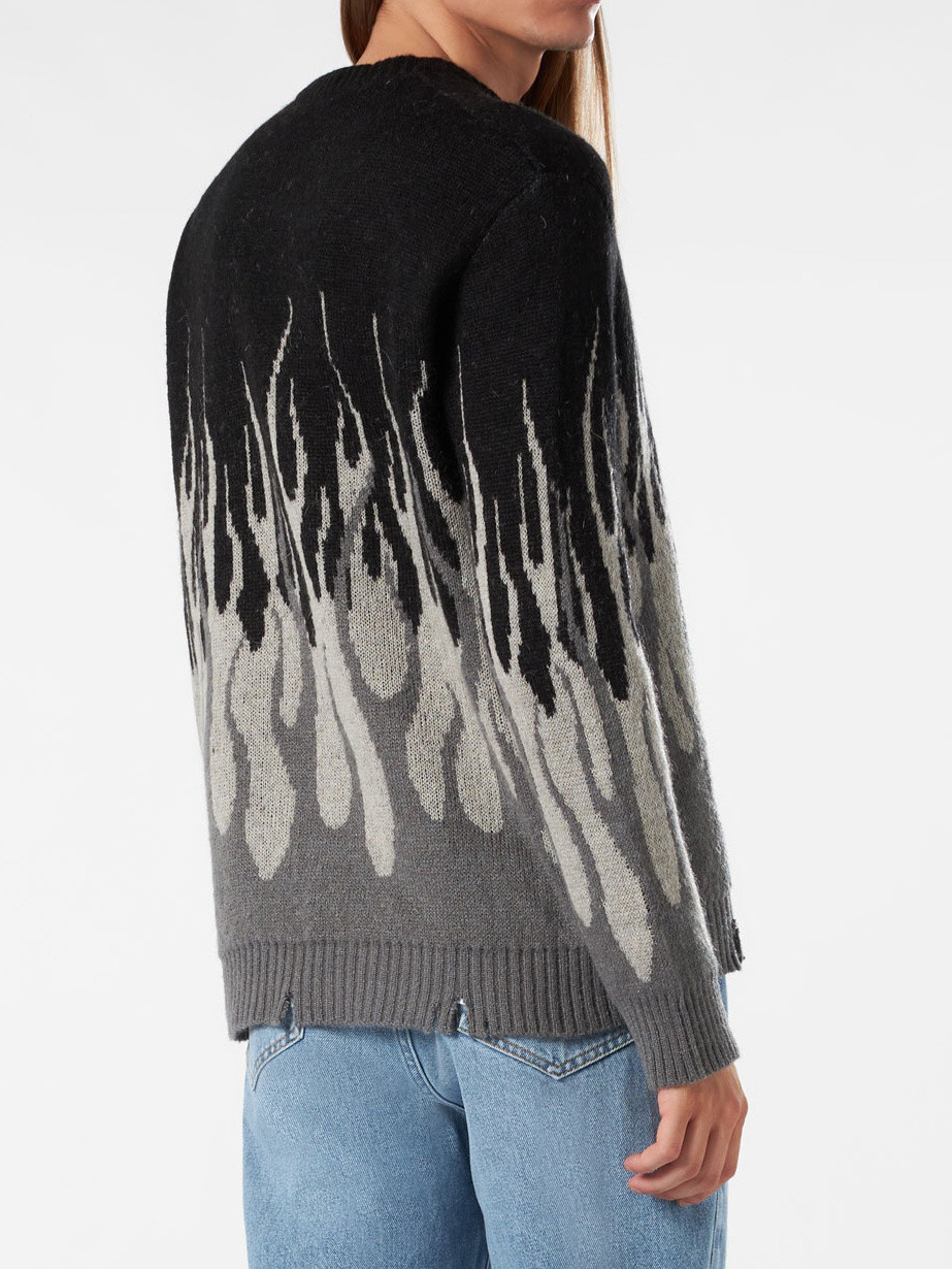 Vision of Super - Double Flame Sweater, Black, large image number 3