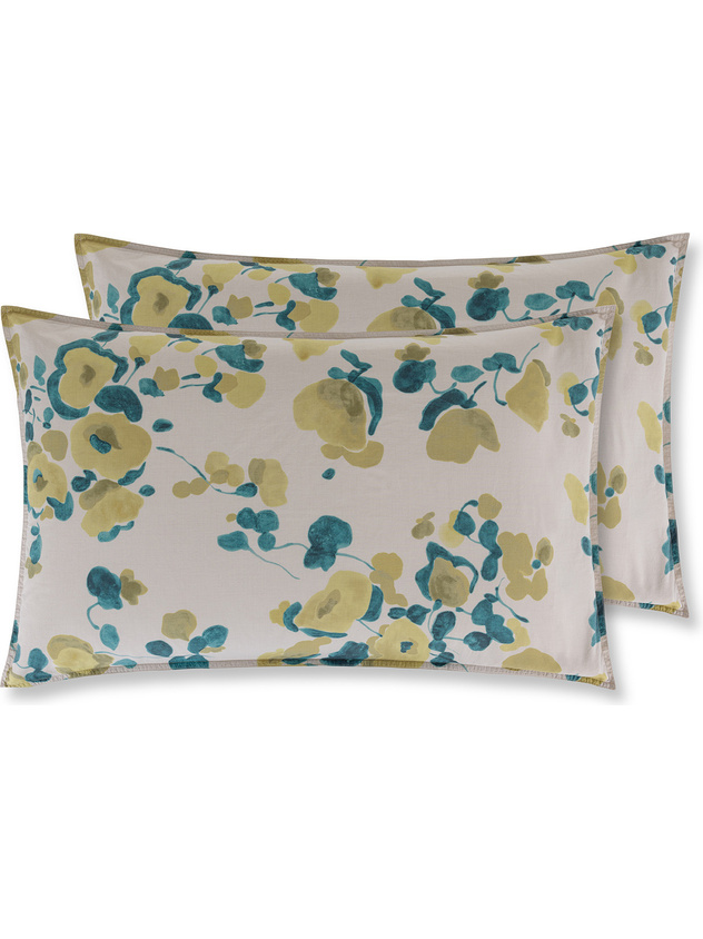 Set of 2 printed cotton percale pillowcases Special Capsule SOCIETY Made in Italy for Coincasa