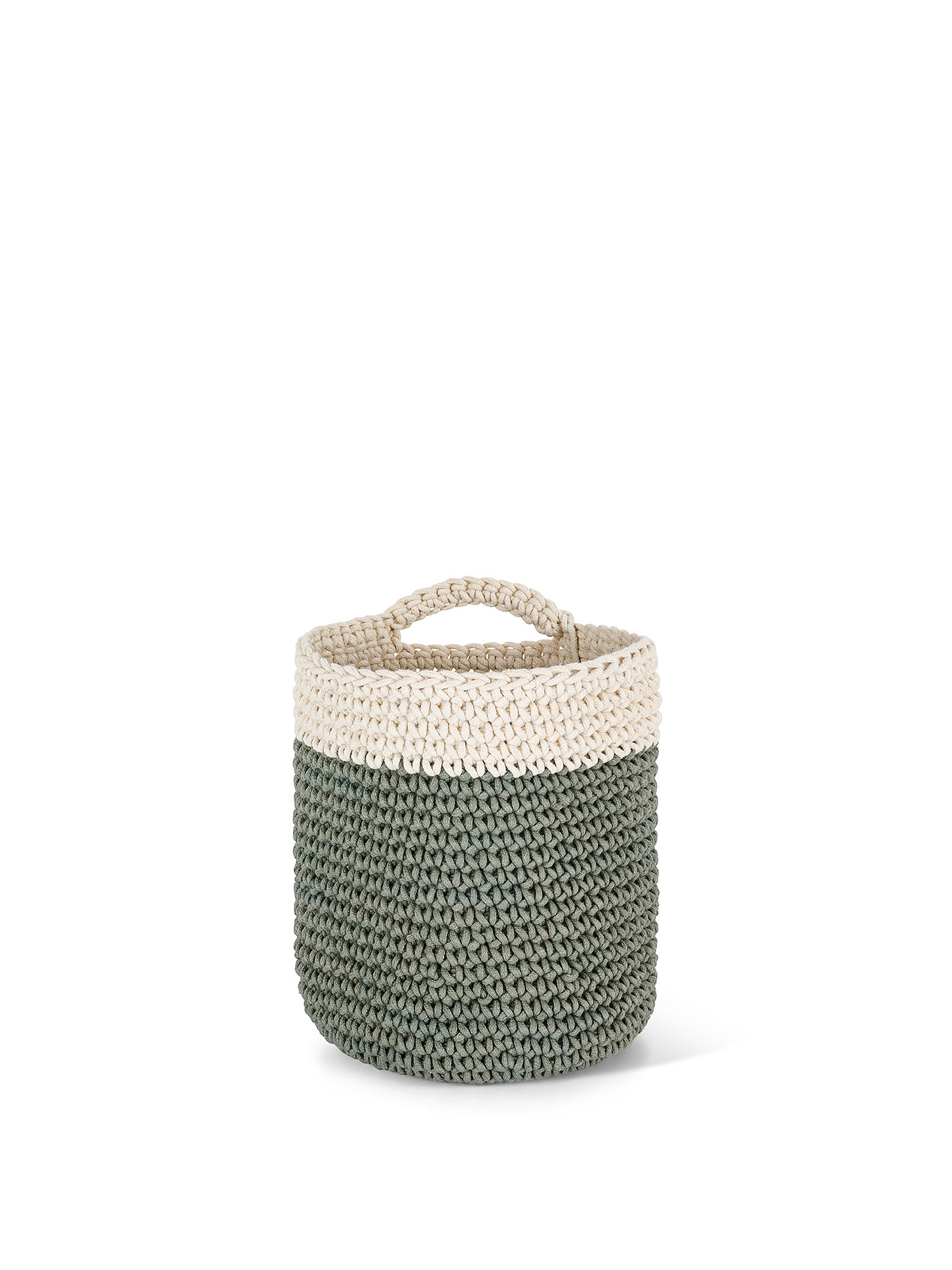 Woven basket to hang, Green, large image number 0