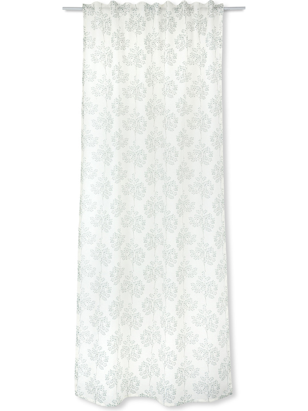 Curtain with botanical motif