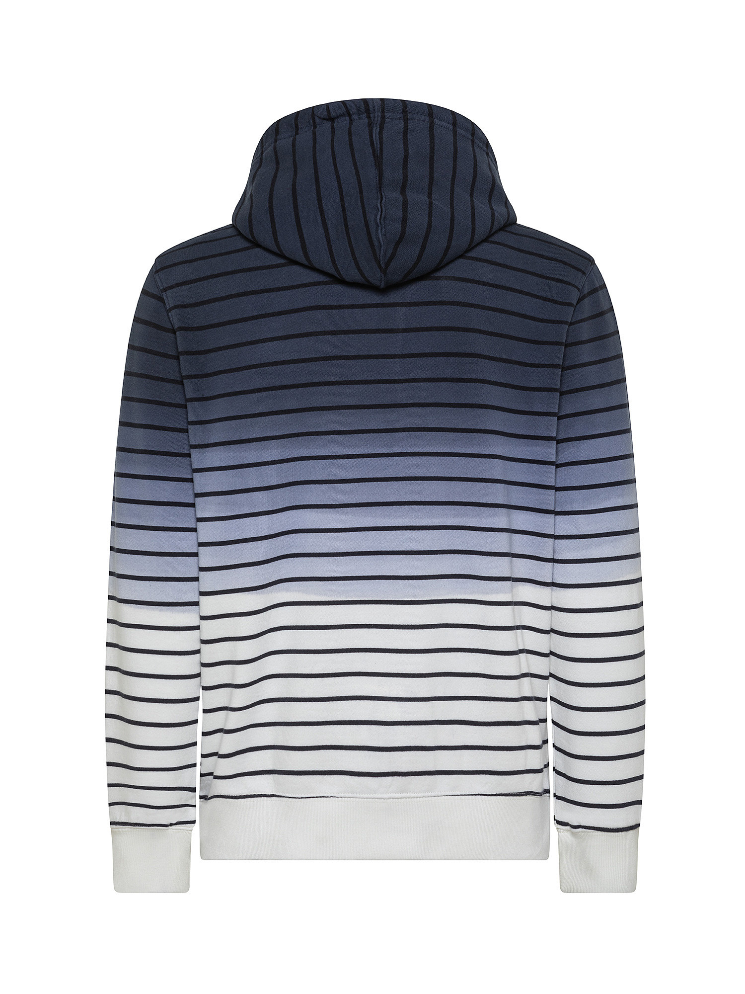 Striped hooded sweatshirt, Dark Blue, large image number 1