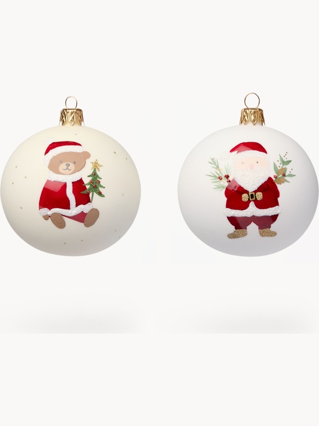 Mouth-blown glass decoration,hand-decorated by European artisans