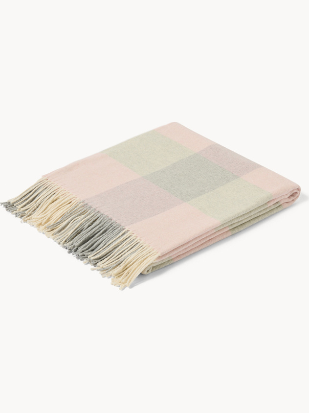 Plaid a quadri made in Italy