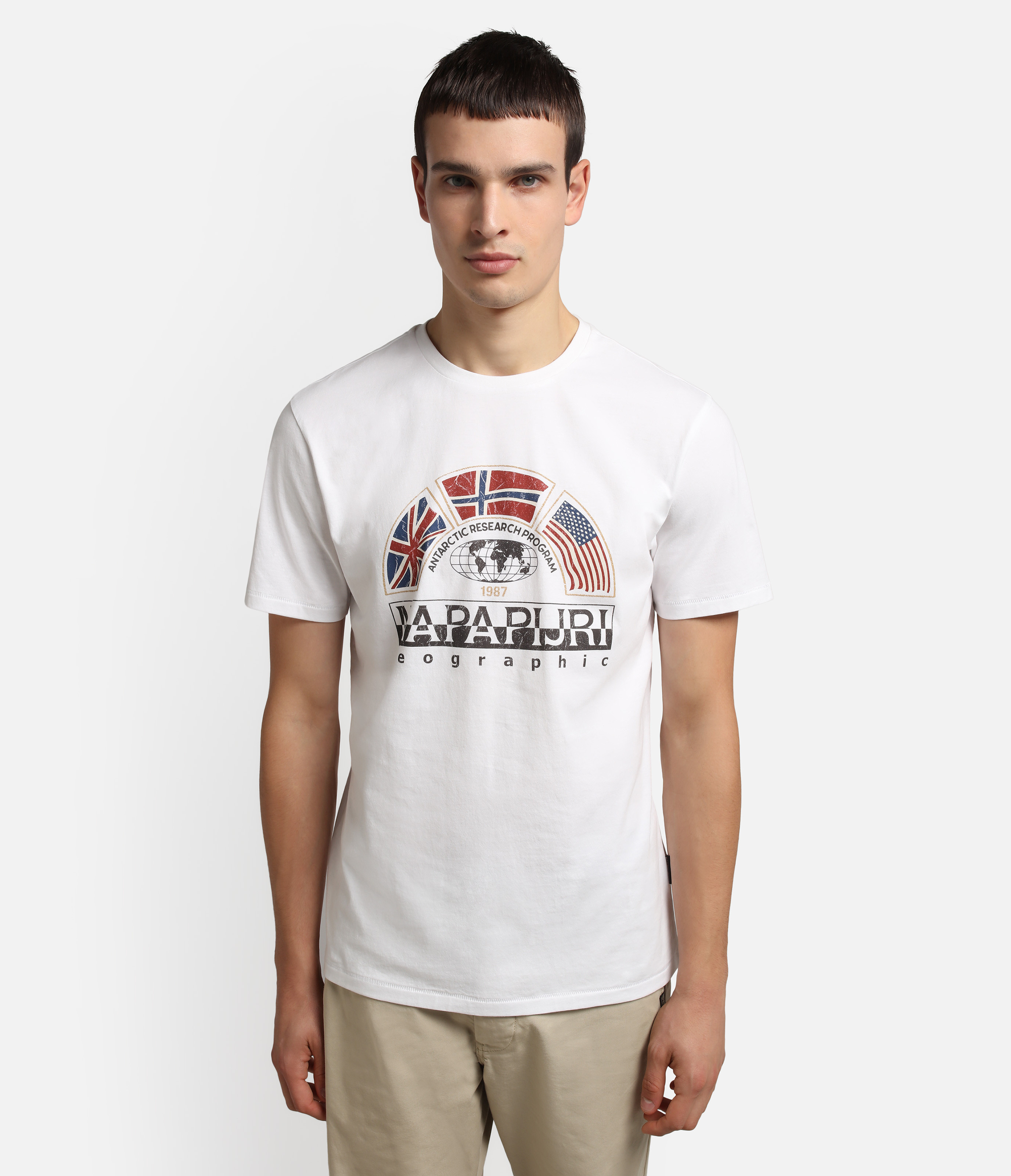 Short Sleeve T-Shirt Turin, White, large image number 3