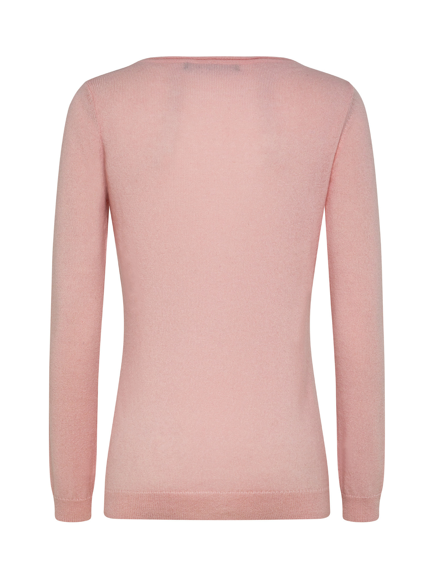 Koan - Pure cashmere boat neck pullover, Pink, large image number 1