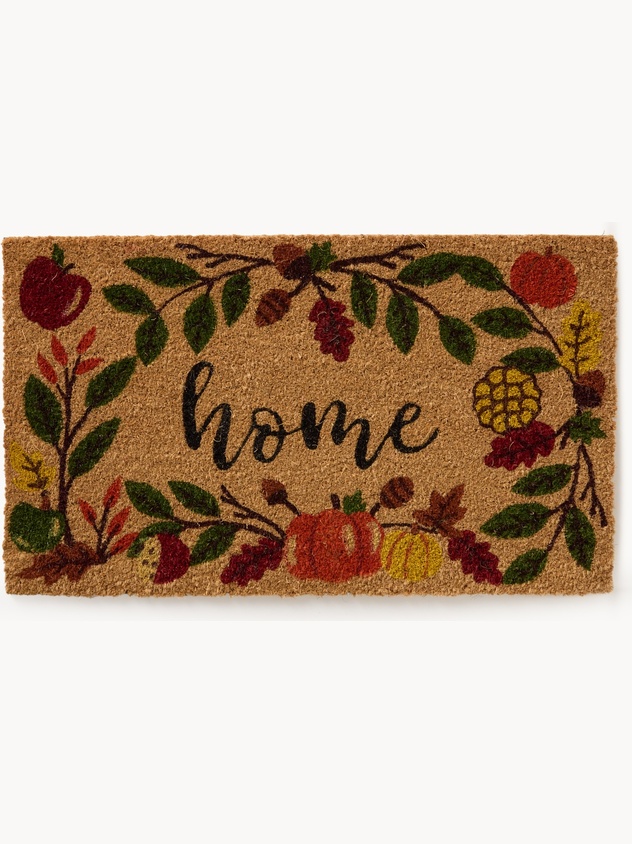 Doormat with autumn print