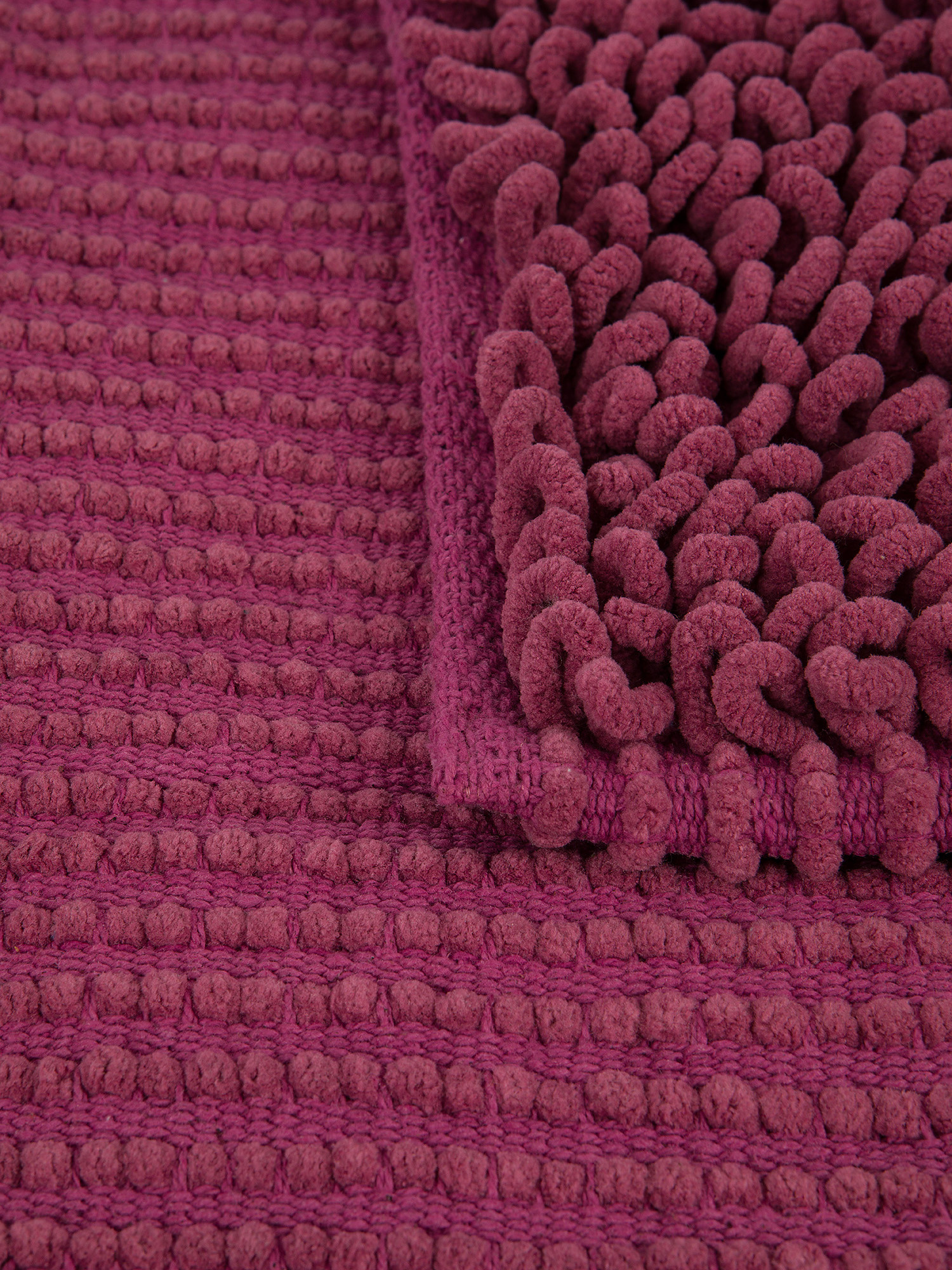 Shaggy microfiber bath mat, Dark Pink, large image number 1