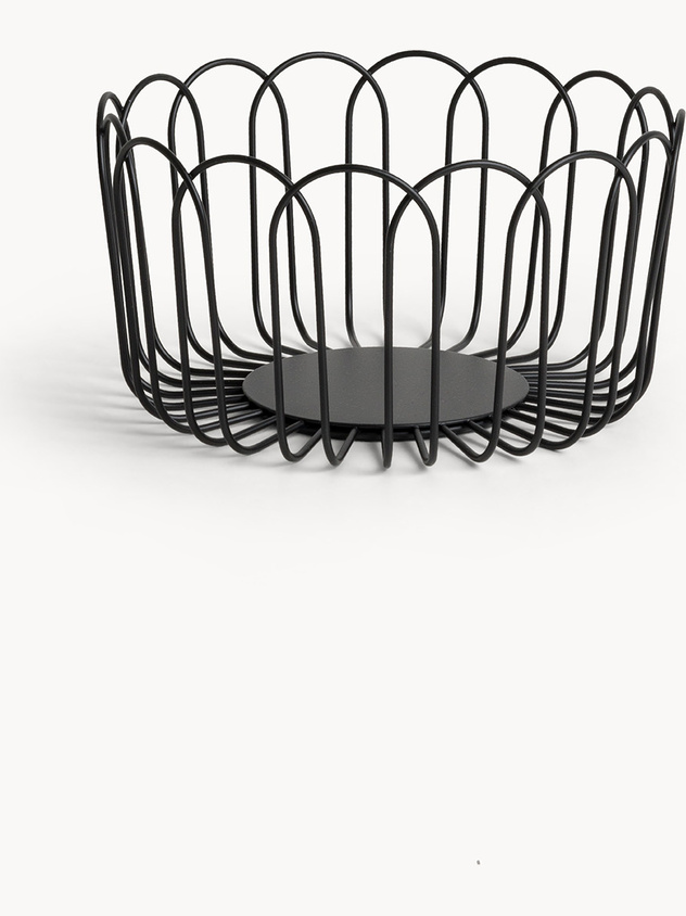 Black wire basket