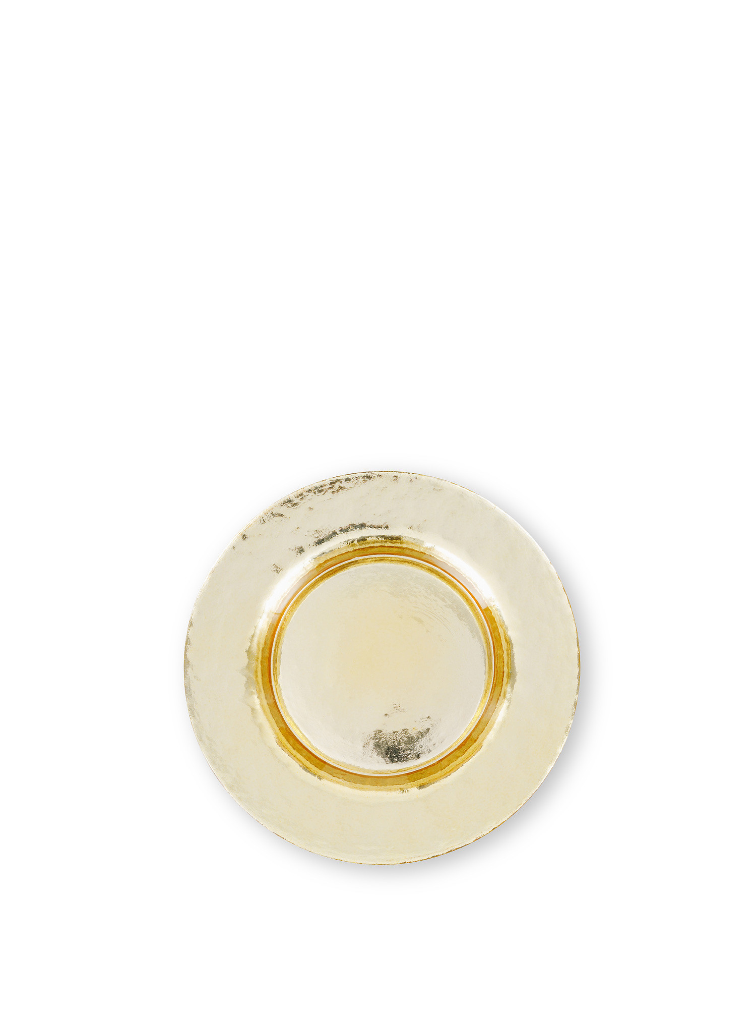 Gold glass fruit plate, Gold, large image number 0