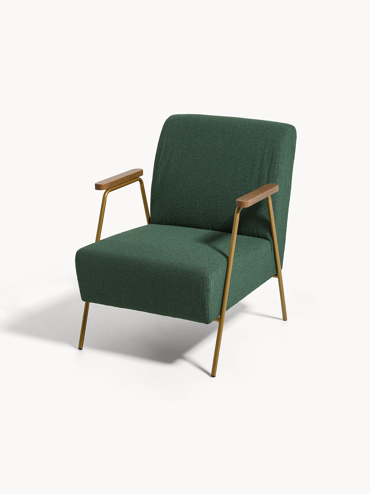 Poltrona rivestita Rustic, Verde, large image number 0