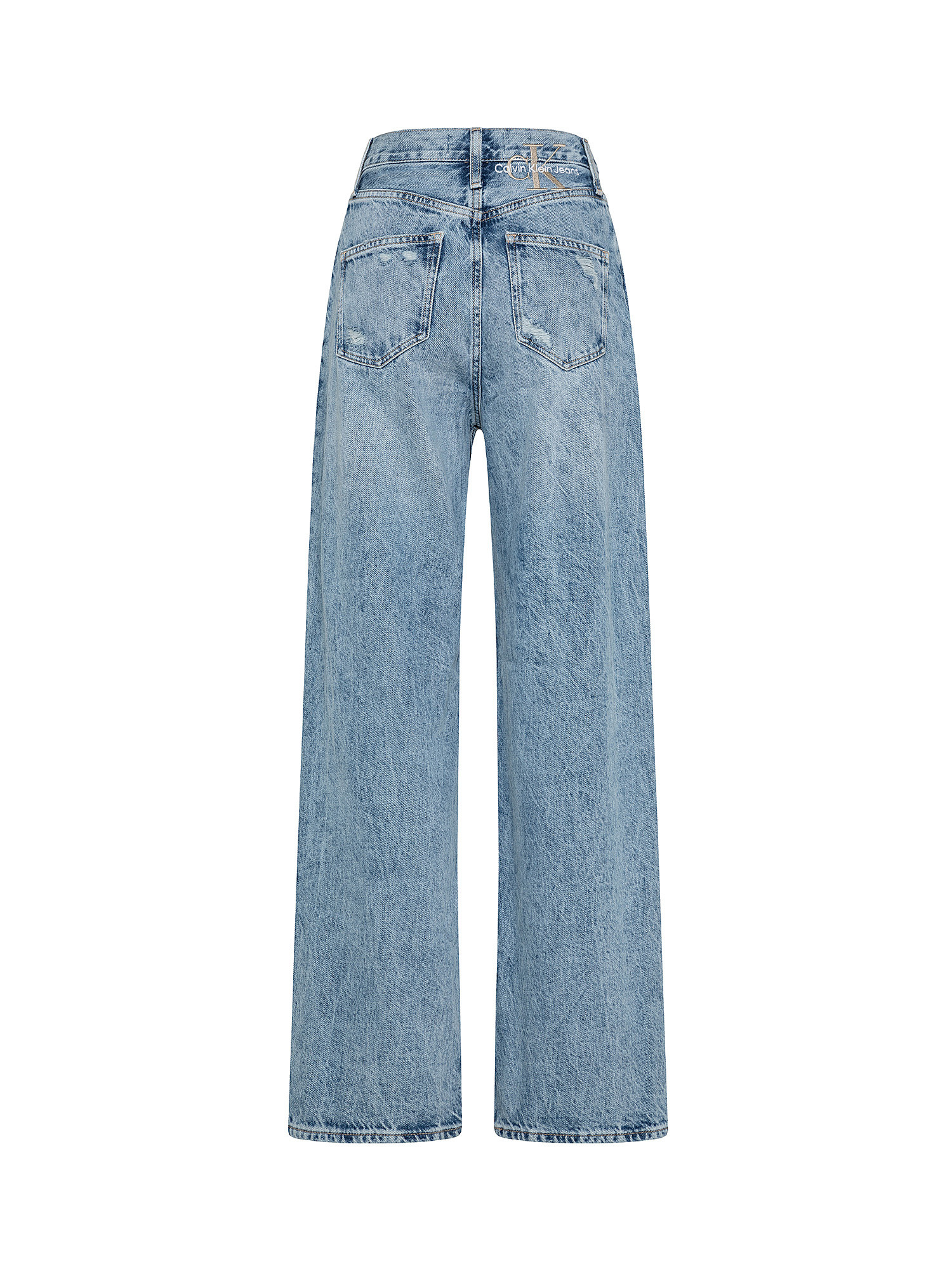 Five pocket wide leg jeans, Denim, large image number 1