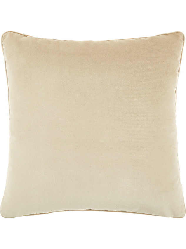 Solid color velvet cushion