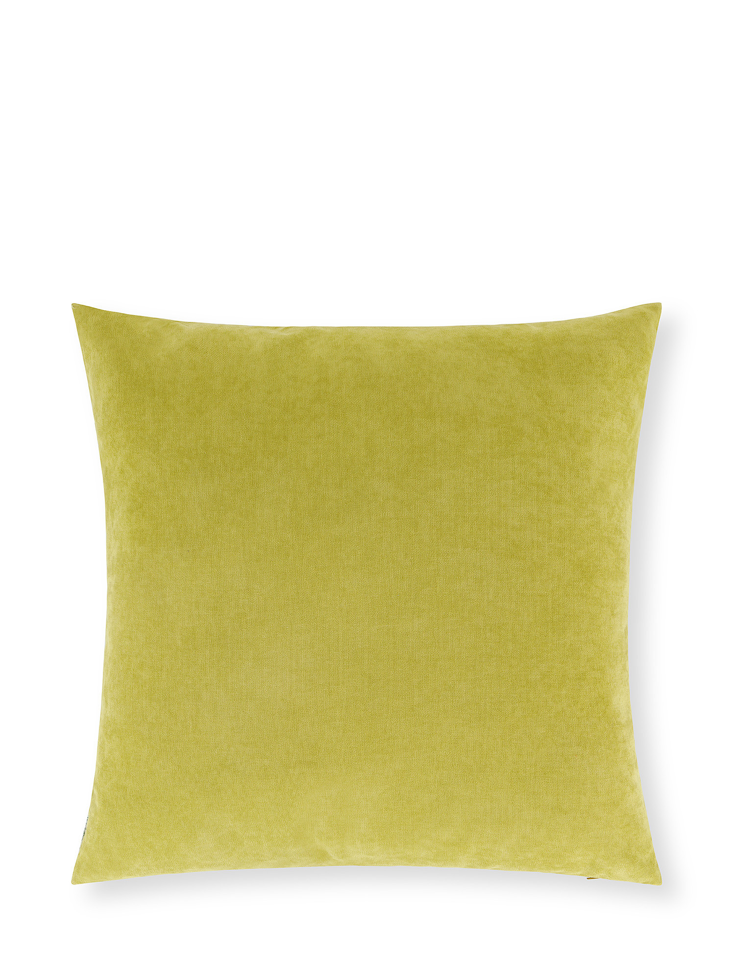 Palm print jacquard cushion 50x50cm, Green, large image number 1
