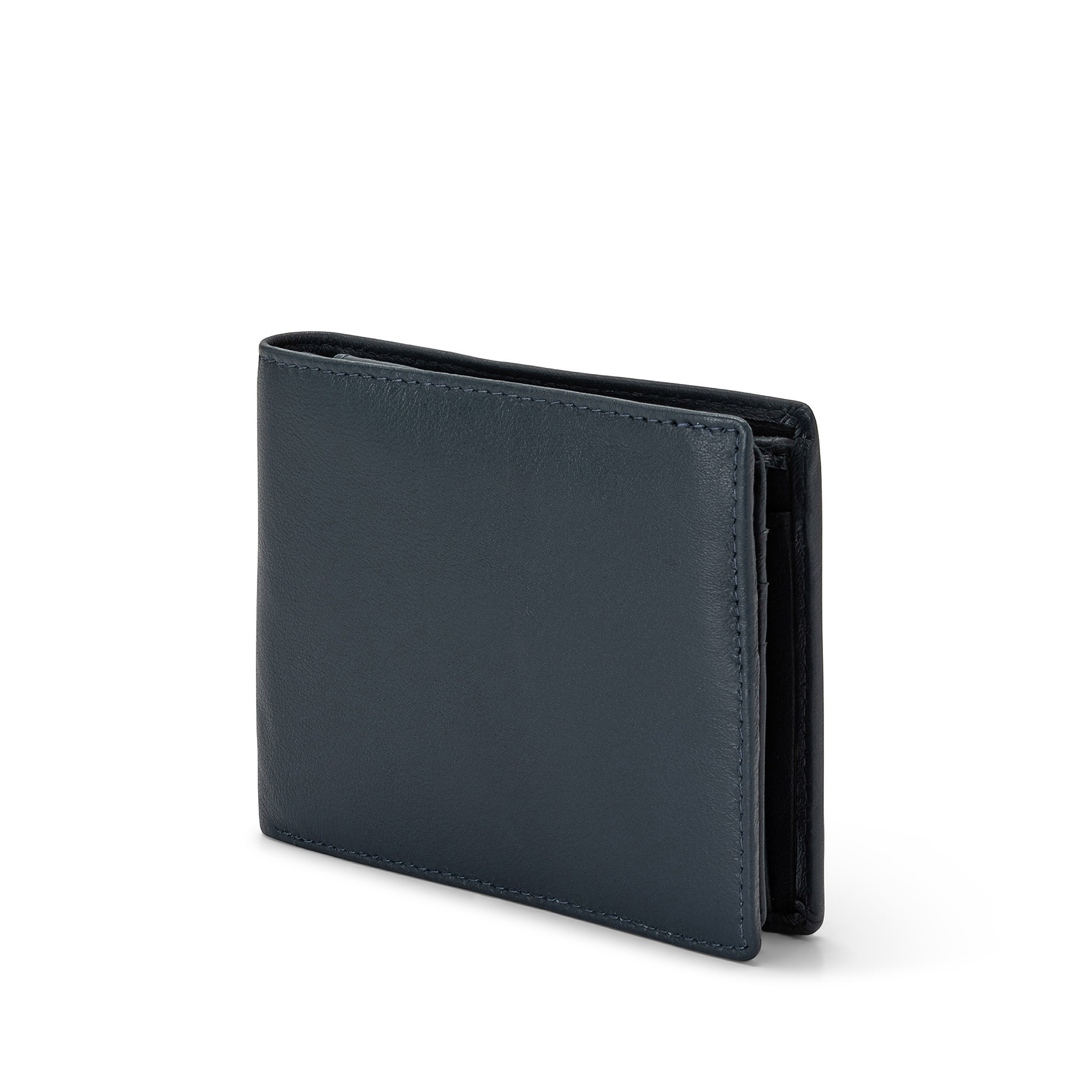 Luca D'Altieri leather wallet, Dark Blue, large image number 1