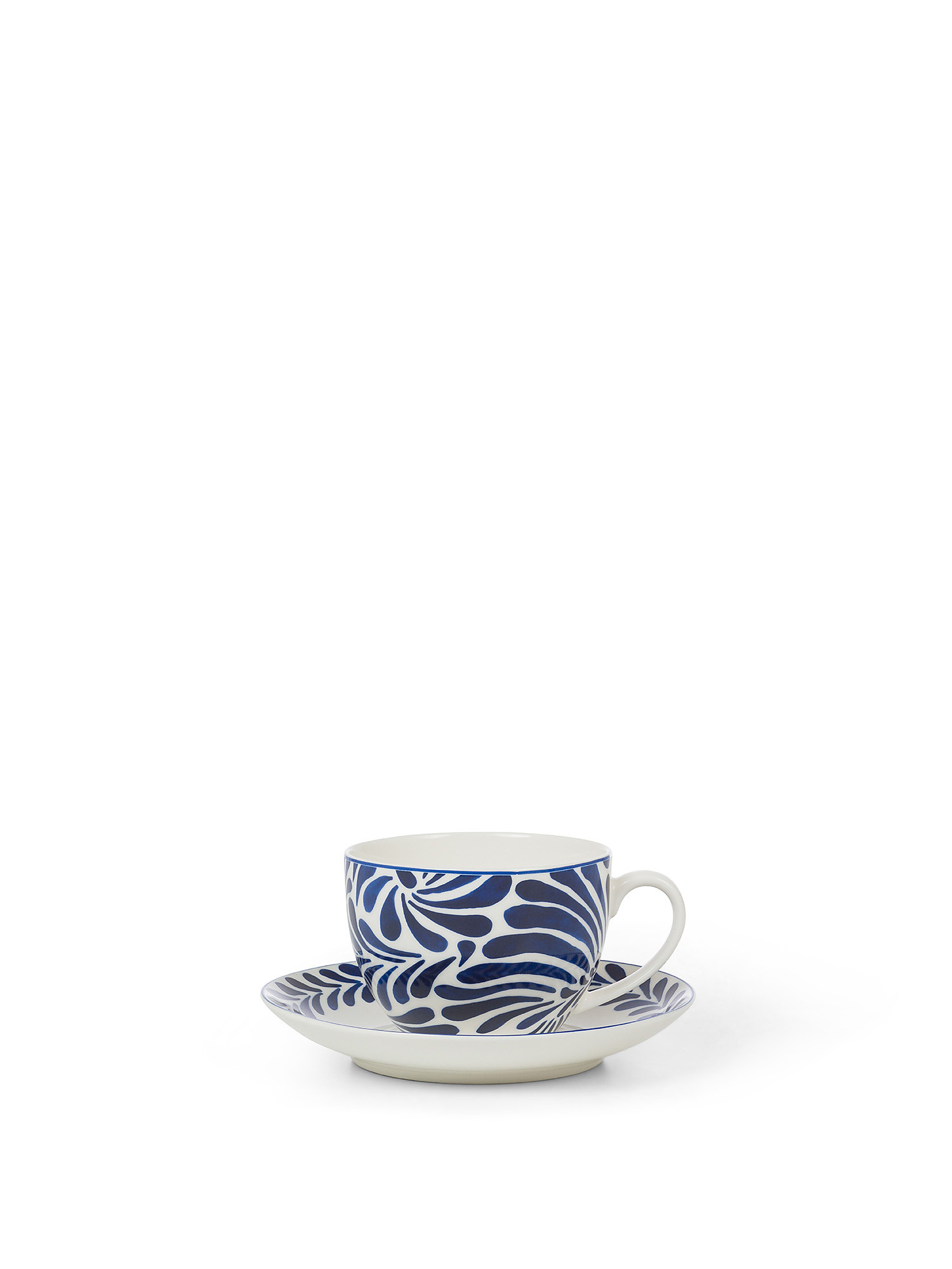 Decorated new bone china tea cup, Blue, large image number 0