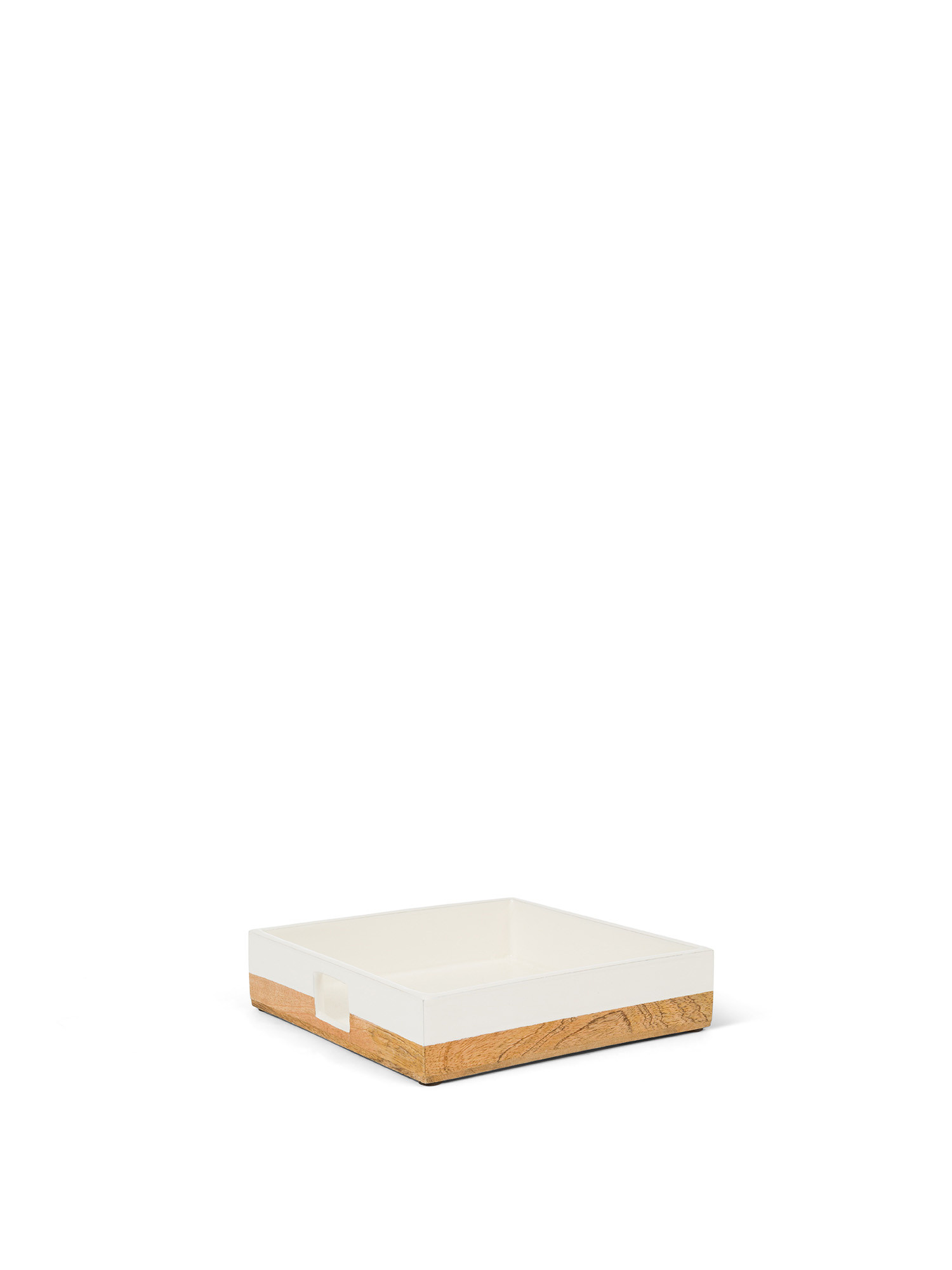 Wooden tray, White, large image number 0